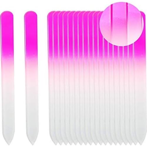 Paquete de 40 Limadoras de Uñas de Cristal SIUSIO - Rosa y Azul