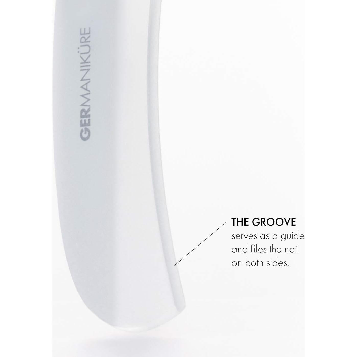 Lima de Vidrio GERMANIKURE con Estuche de Seda 10.5cm