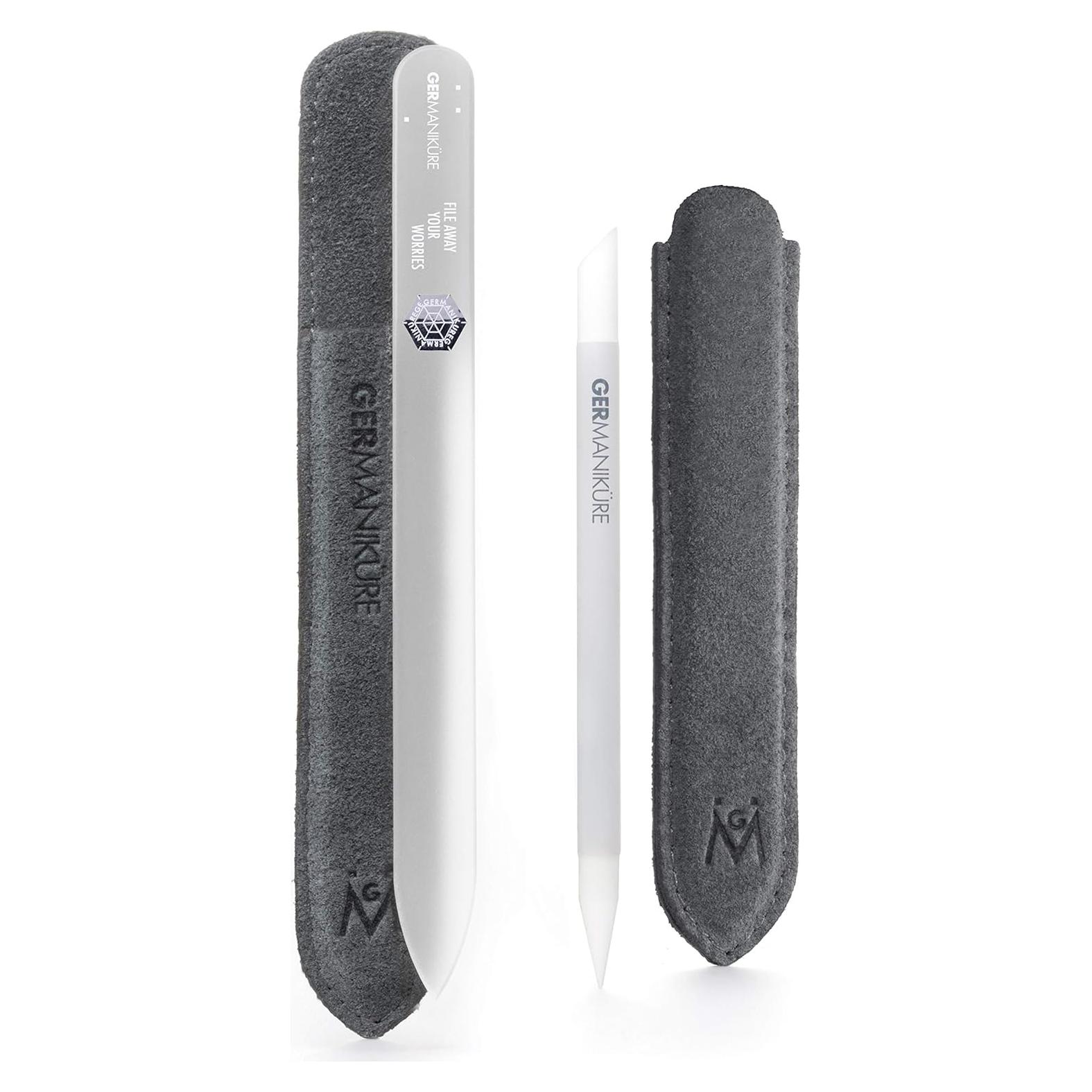 Set de Manicura GERMANIKURE - Palito de Cristal y Lima Vidrio