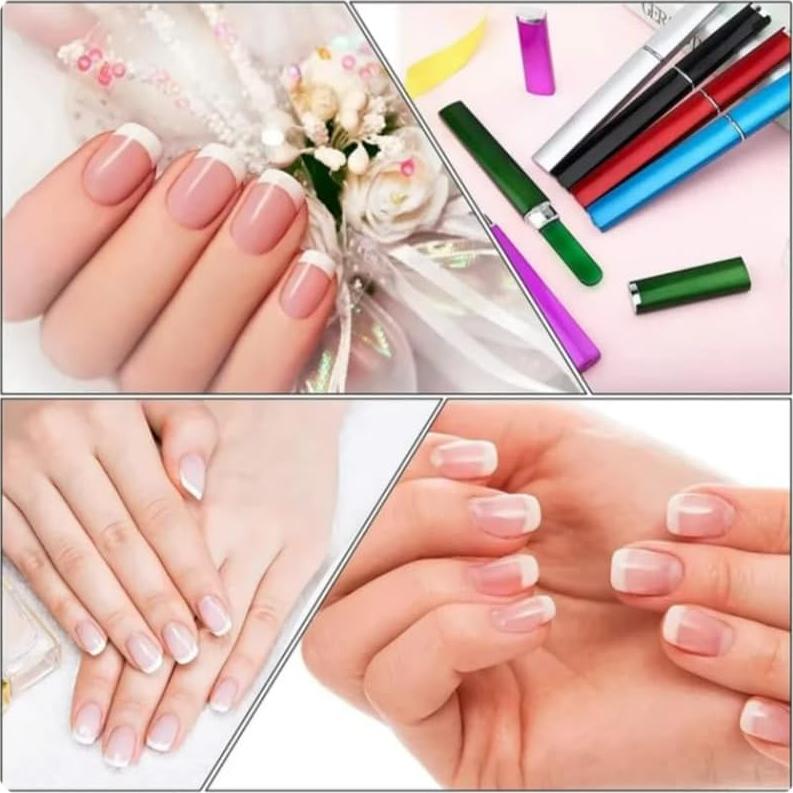 Paquete de 3 Limadoras de Uñas de Vidrio Aoshang - 14x1.2 cm