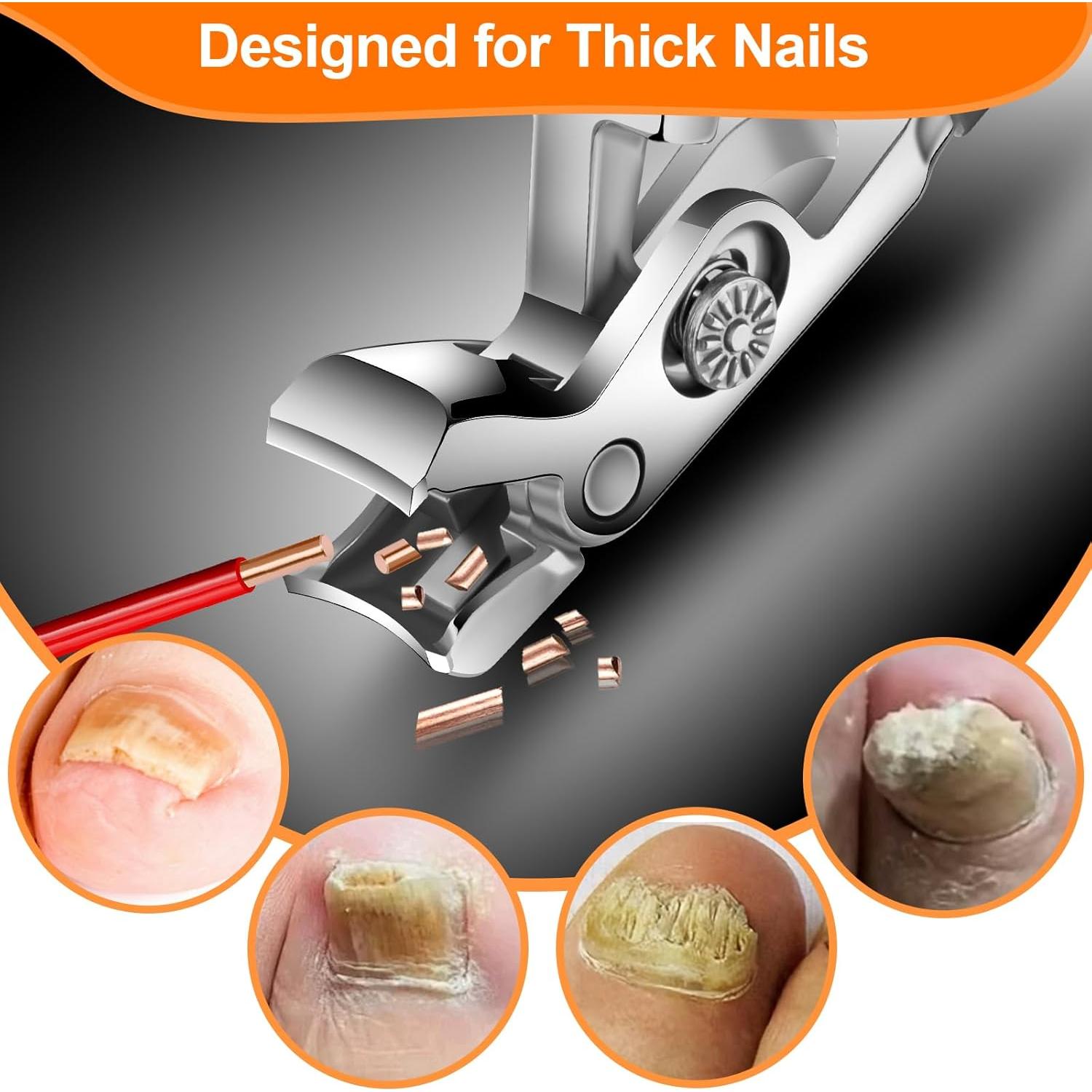 Cortauñas Ergonomico Velkomin para Uñas Gruesas - Mango Largo