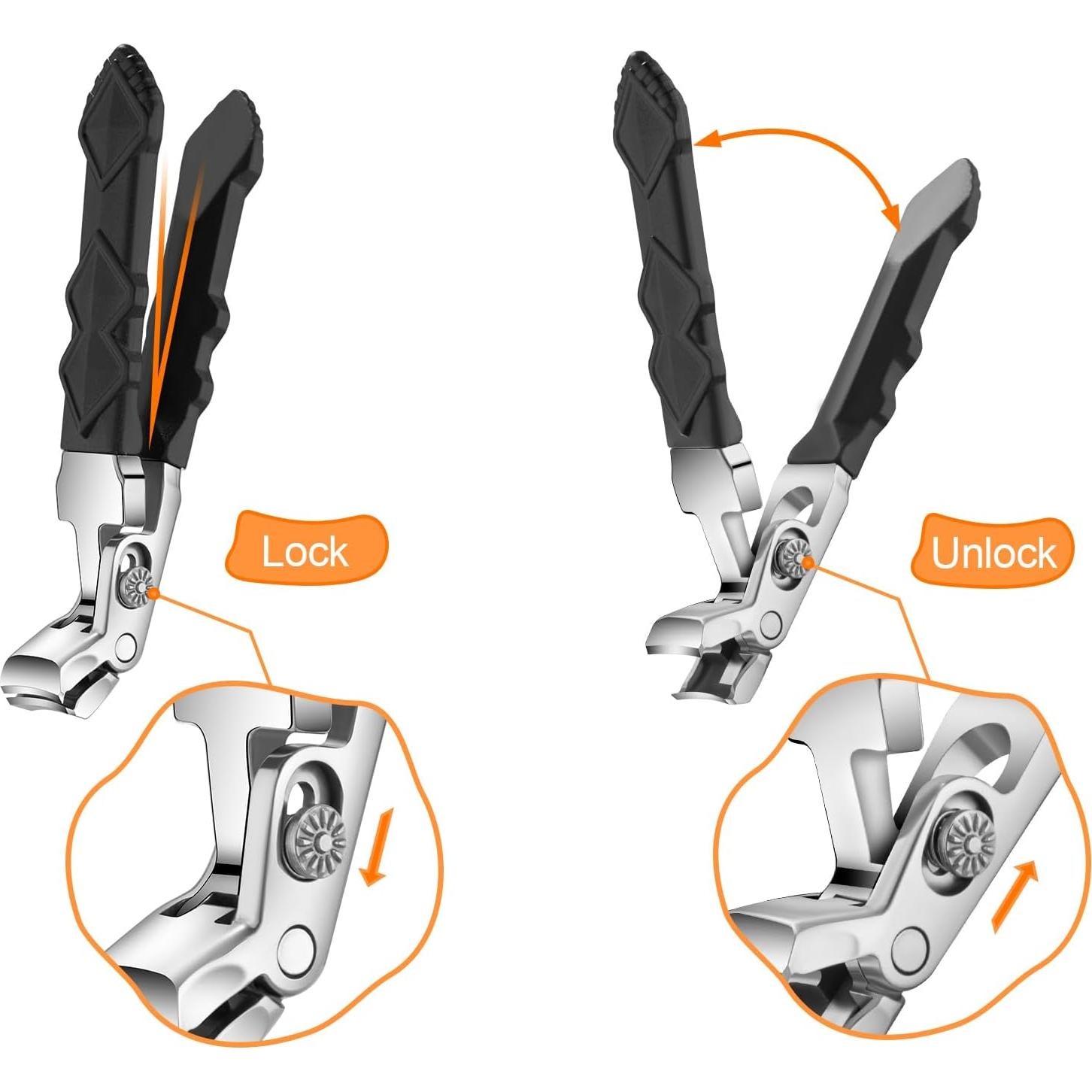 Cortauñas Ergonomico Velkomin para Uñas Gruesas - Mango Largo