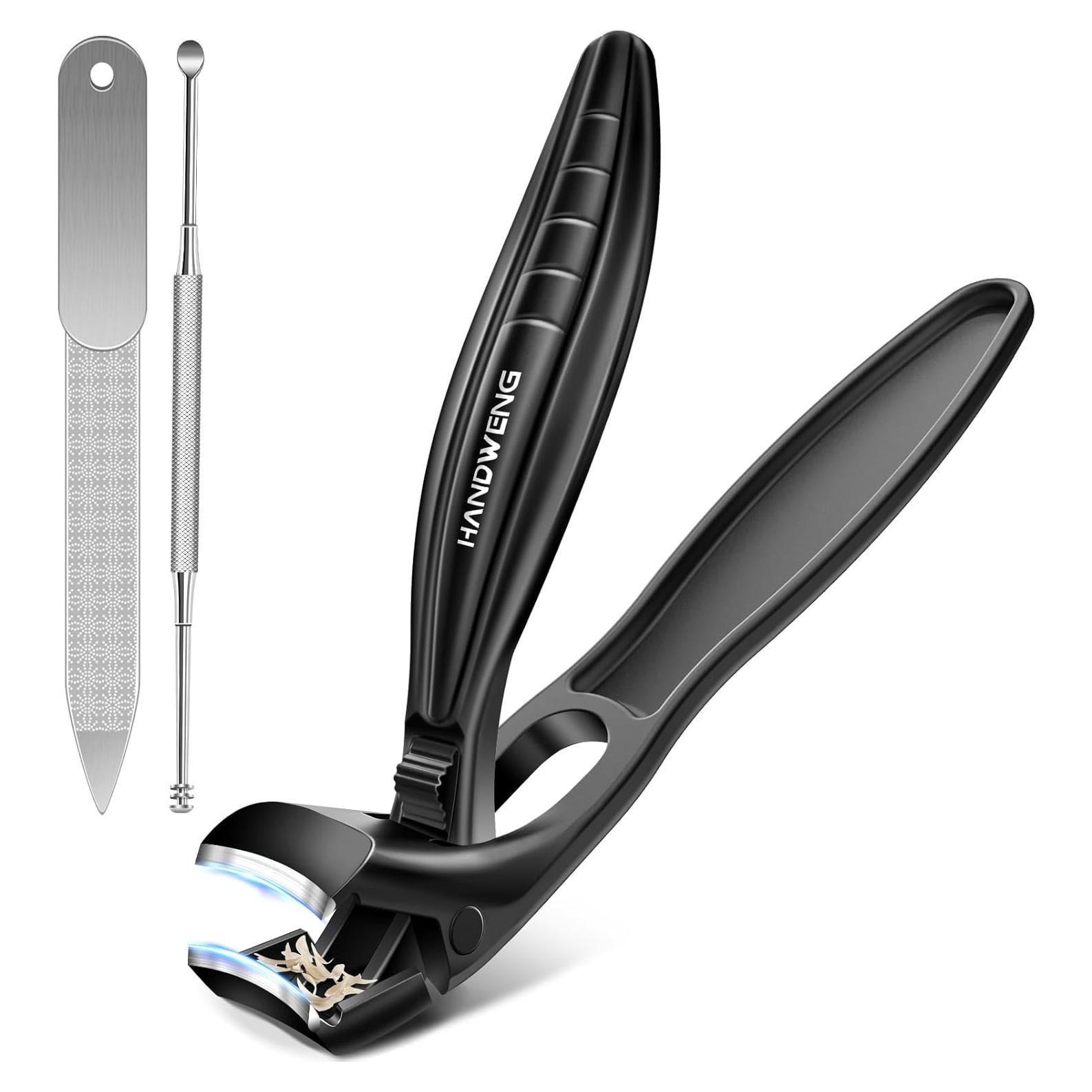 Cortauñas Ergonomico HANDWENG para Uñas Gruesas - Negro