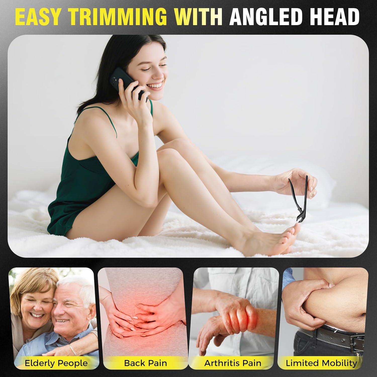 Cortauñas Ergonomico HANDWENG para Uñas Gruesas - Negro