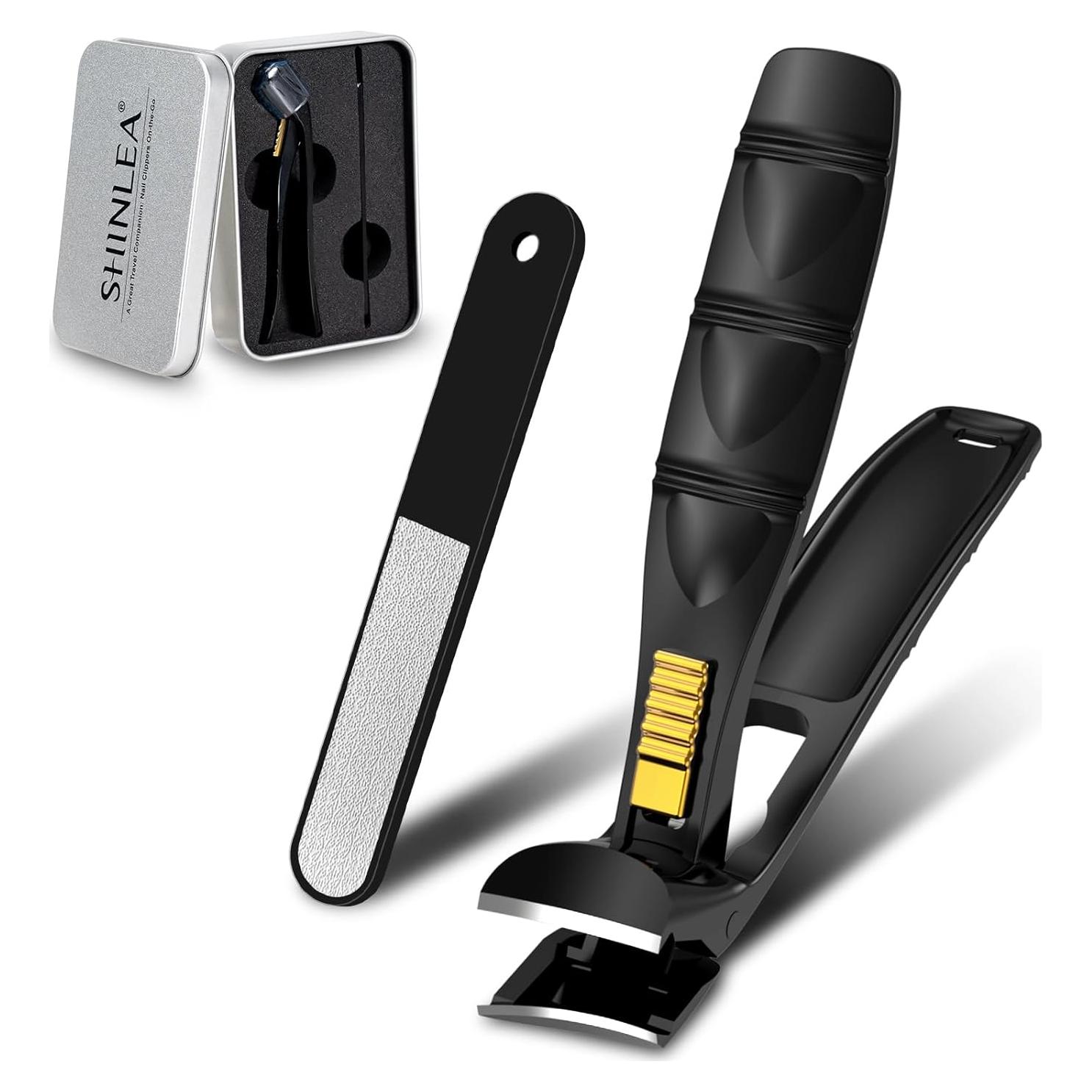 Cortauñas Profesional SHINLEA con Recogedor para Uñas Gruesas