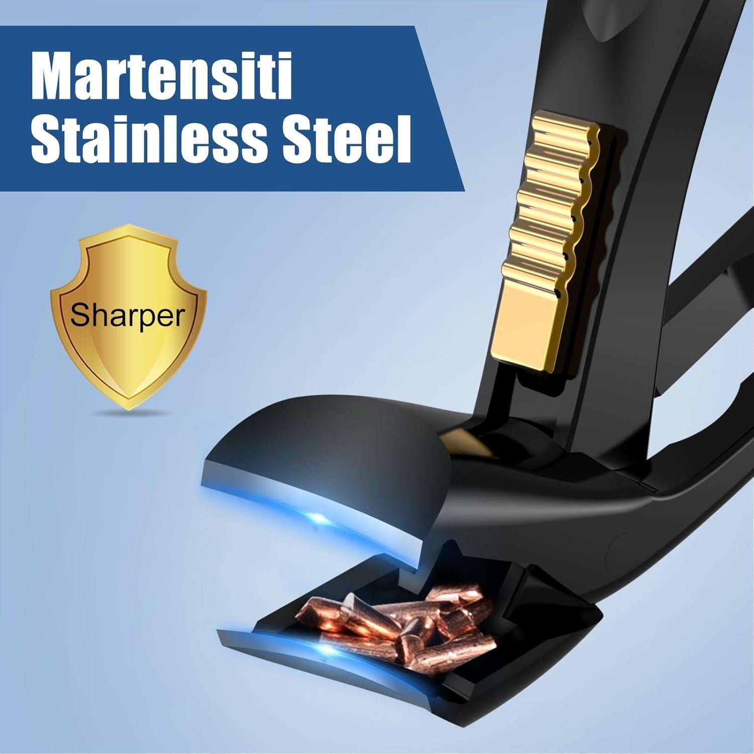 Cortauñas Profesional SHINLEA con Recogedor para Uñas Gruesas