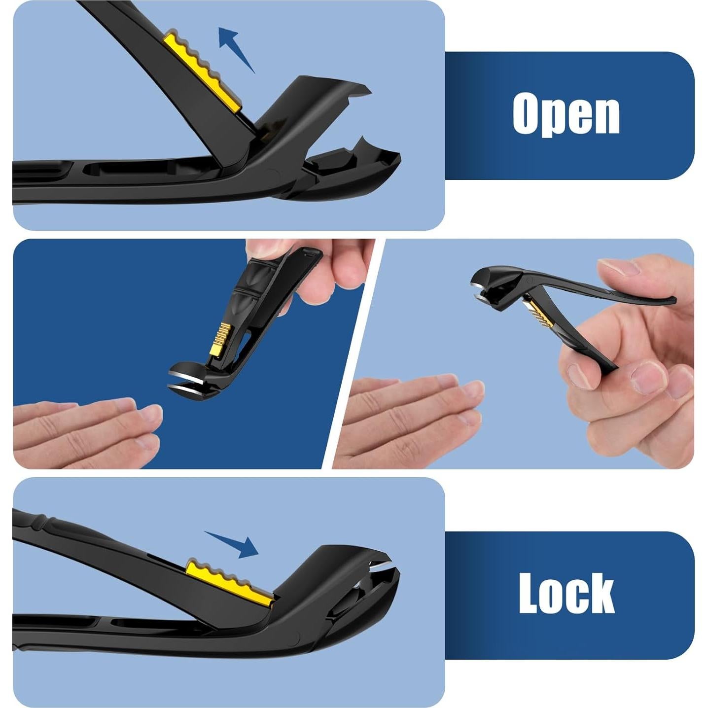 Cortauñas Profesional SHINLEA con Recogedor para Uñas Gruesas