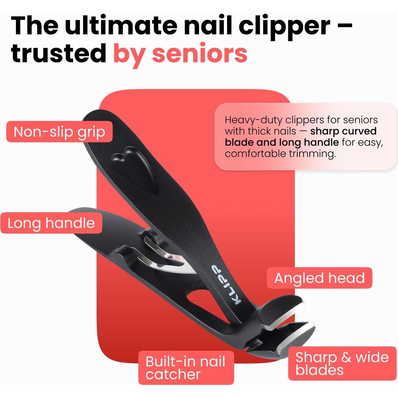 Cortaúñas Angulados KLIPP para Uñas Gruesas y Enterradas