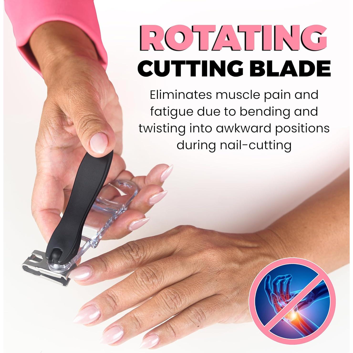 Cortador de Uñas Ergonomico de Acero Inoxidable EZ Grip