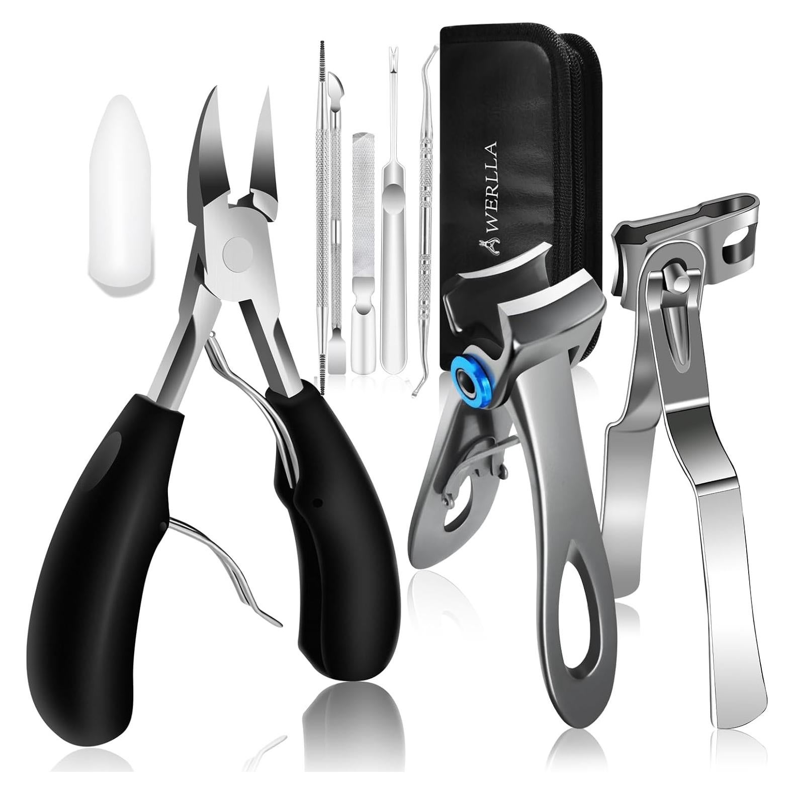 Cortauñas Werlla para Uñas Gruesas y Encarnadas - 8 Piezas