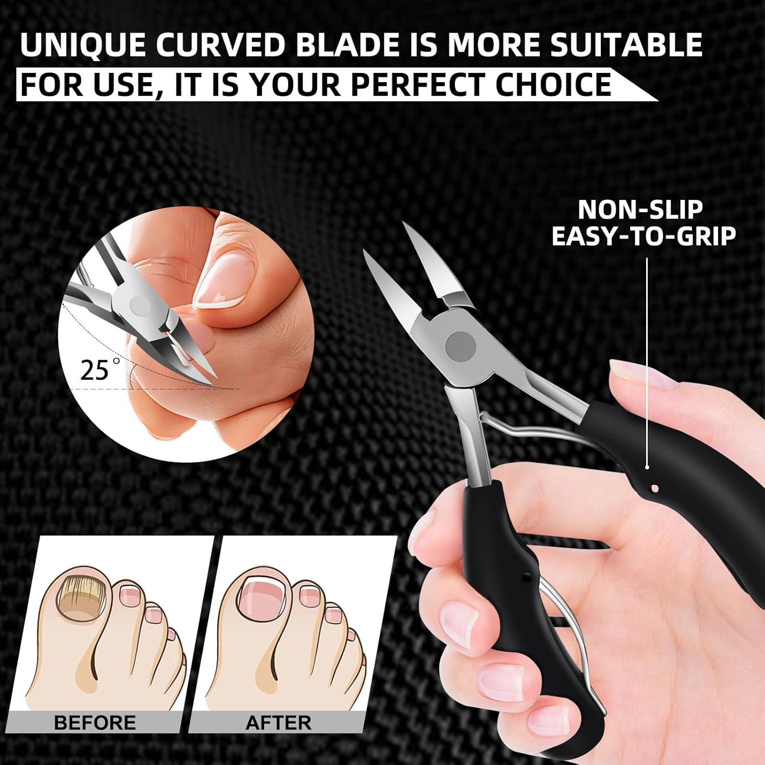 Cortauñas Werlla para Uñas Gruesas y Encarnadas - 8 Piezas