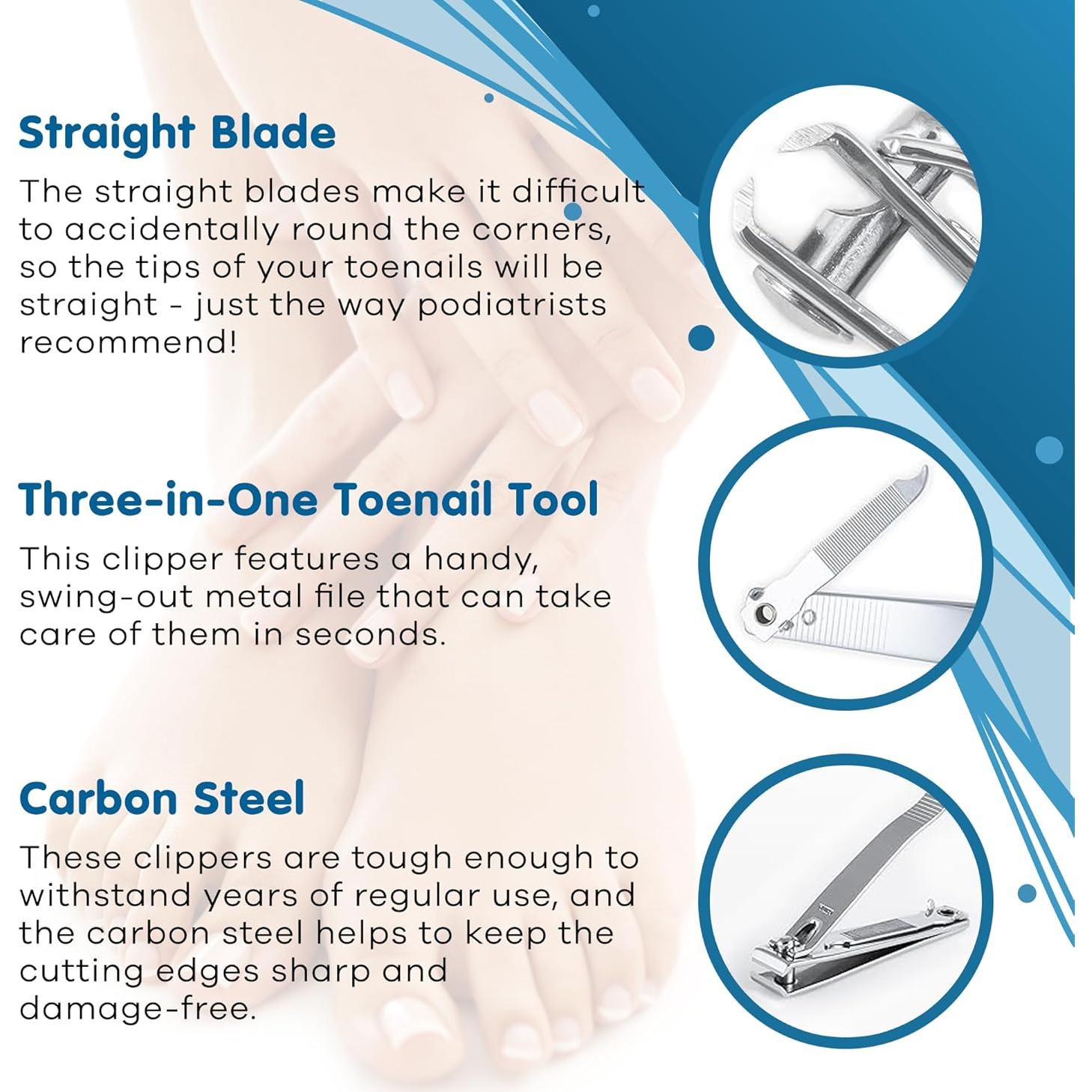 Cortador de Uñas de Pies Recto Denco 3559N - 7.95 cm