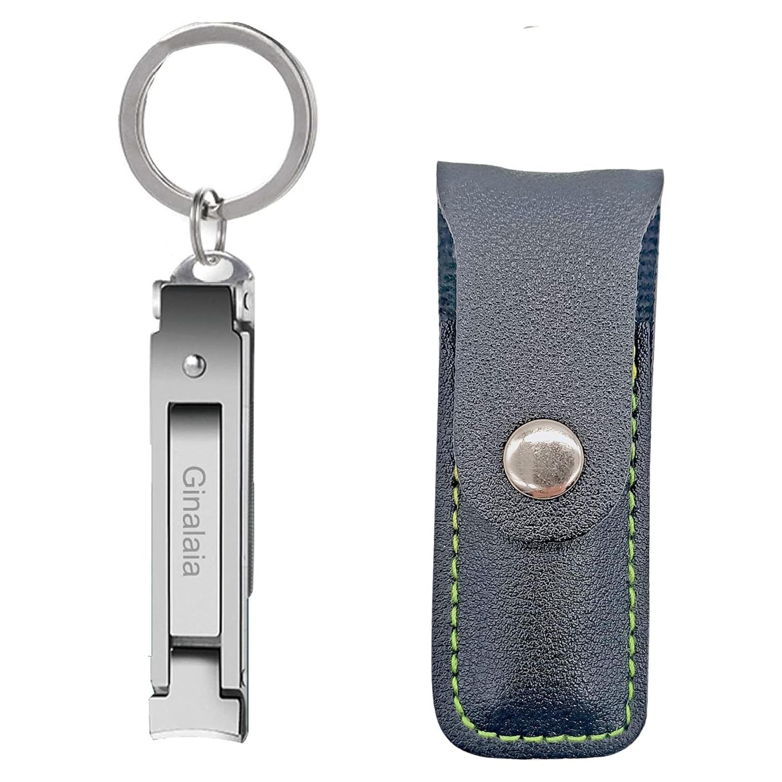 Cortador de Uñas Portátil Ginalaia de Acero Inoxidable con Lima