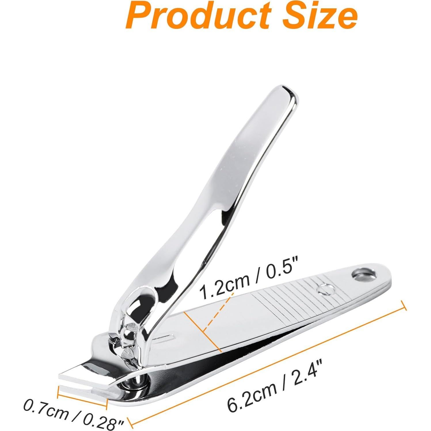 Cortauñas uxcell de Acero Inoxidable para Uñas Gruesas