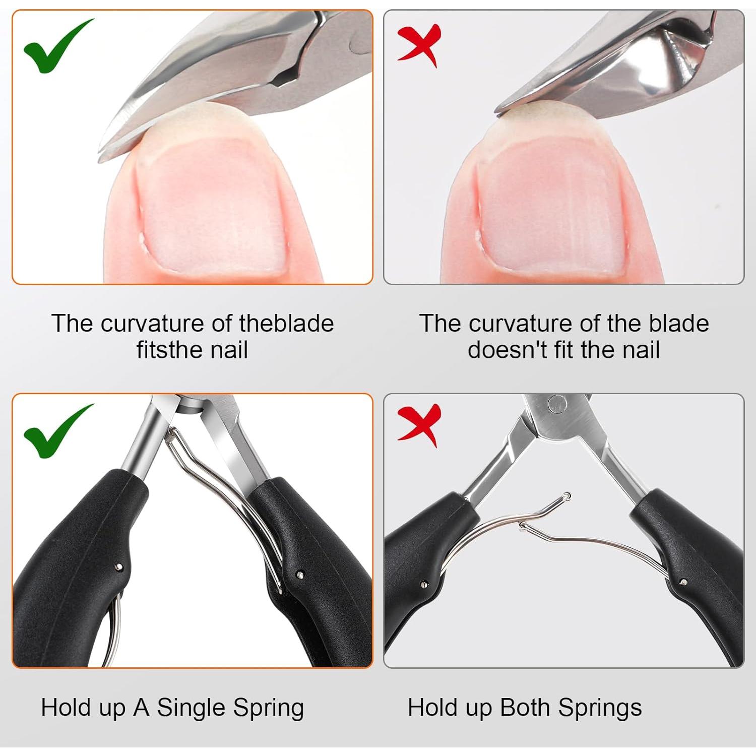 Cortauñas para Pies YHOVID Acero Inoxidable Ultra Afilado