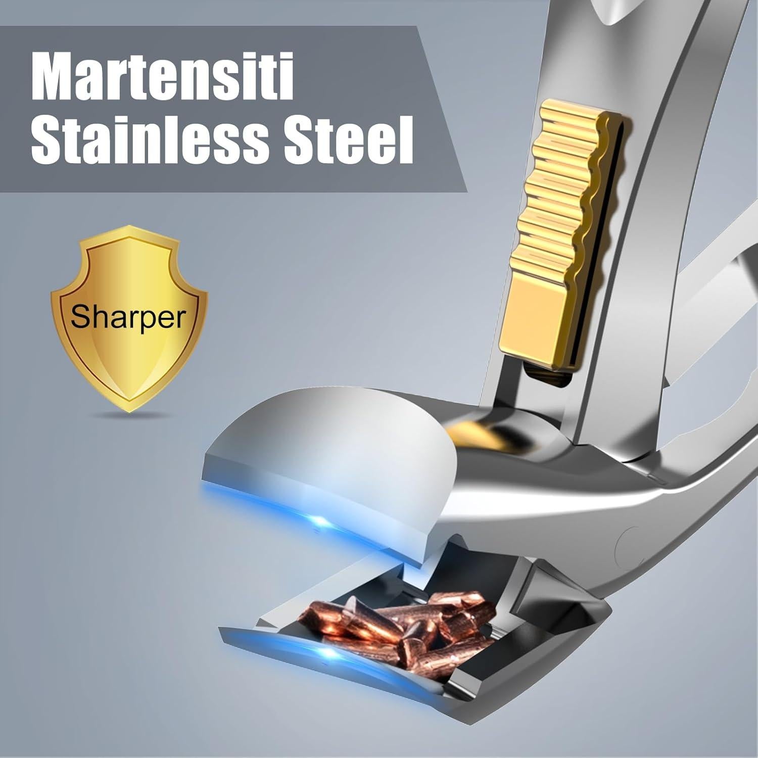 Cortauñas Profesional SHINLEA para Uñas Gruesas con Recogedor