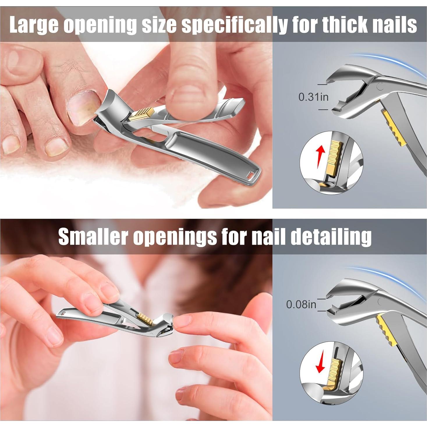 Cortauñas Profesional SHINLEA para Uñas Gruesas con Recogedor