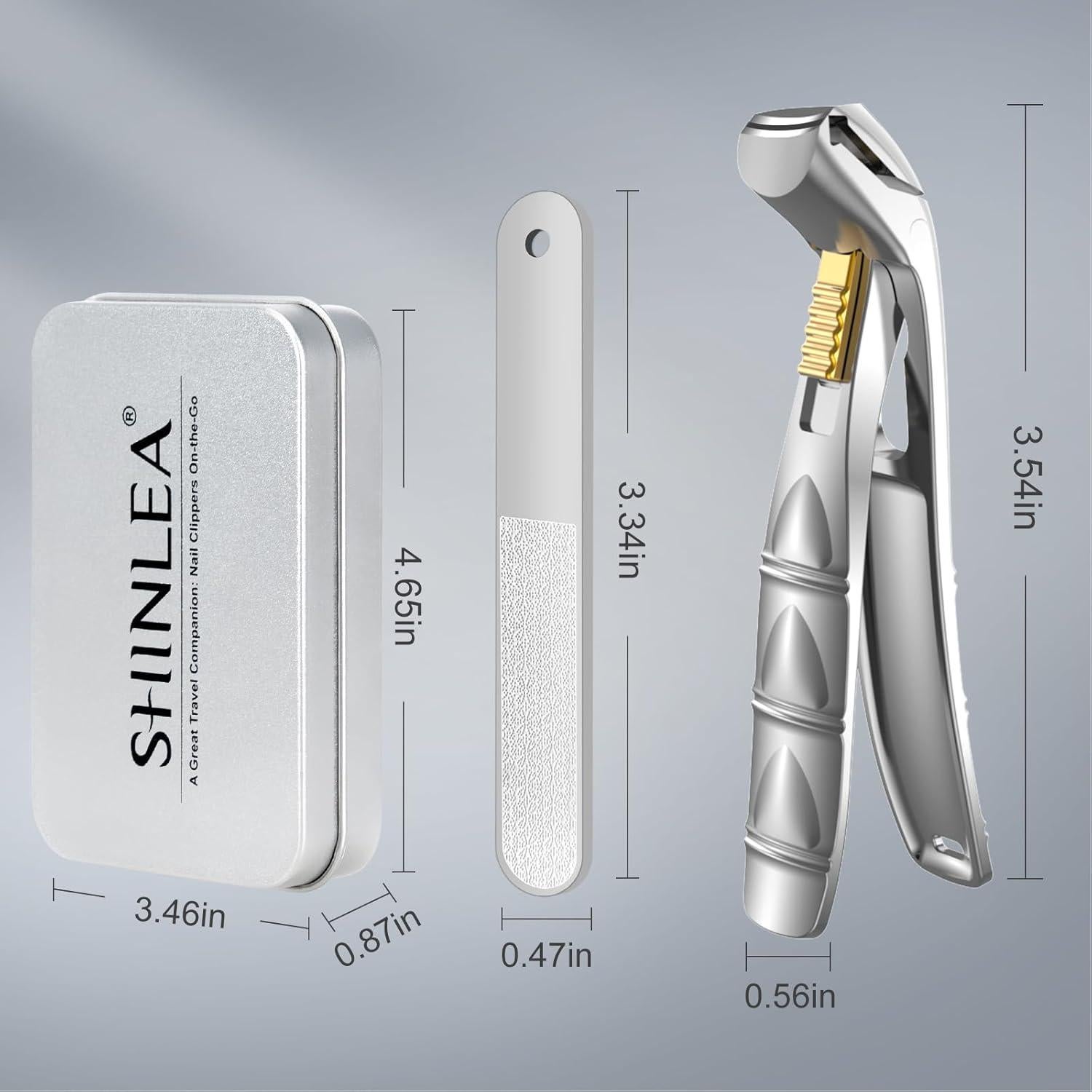 Cortauñas Profesional SHINLEA para Uñas Gruesas con Recogedor