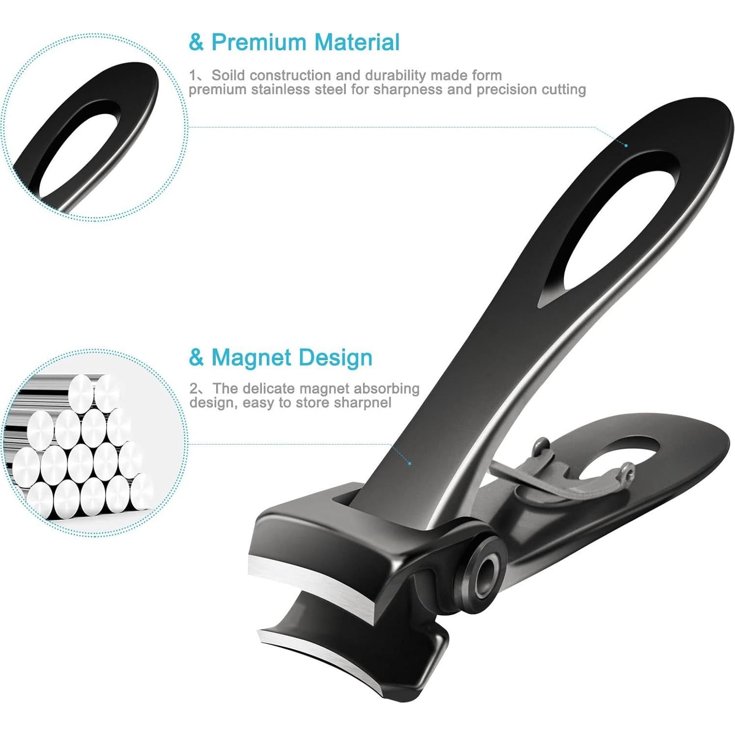 Cortauñas Gruesas Werlla con Mango Largo y Lima - 2 Piezas
