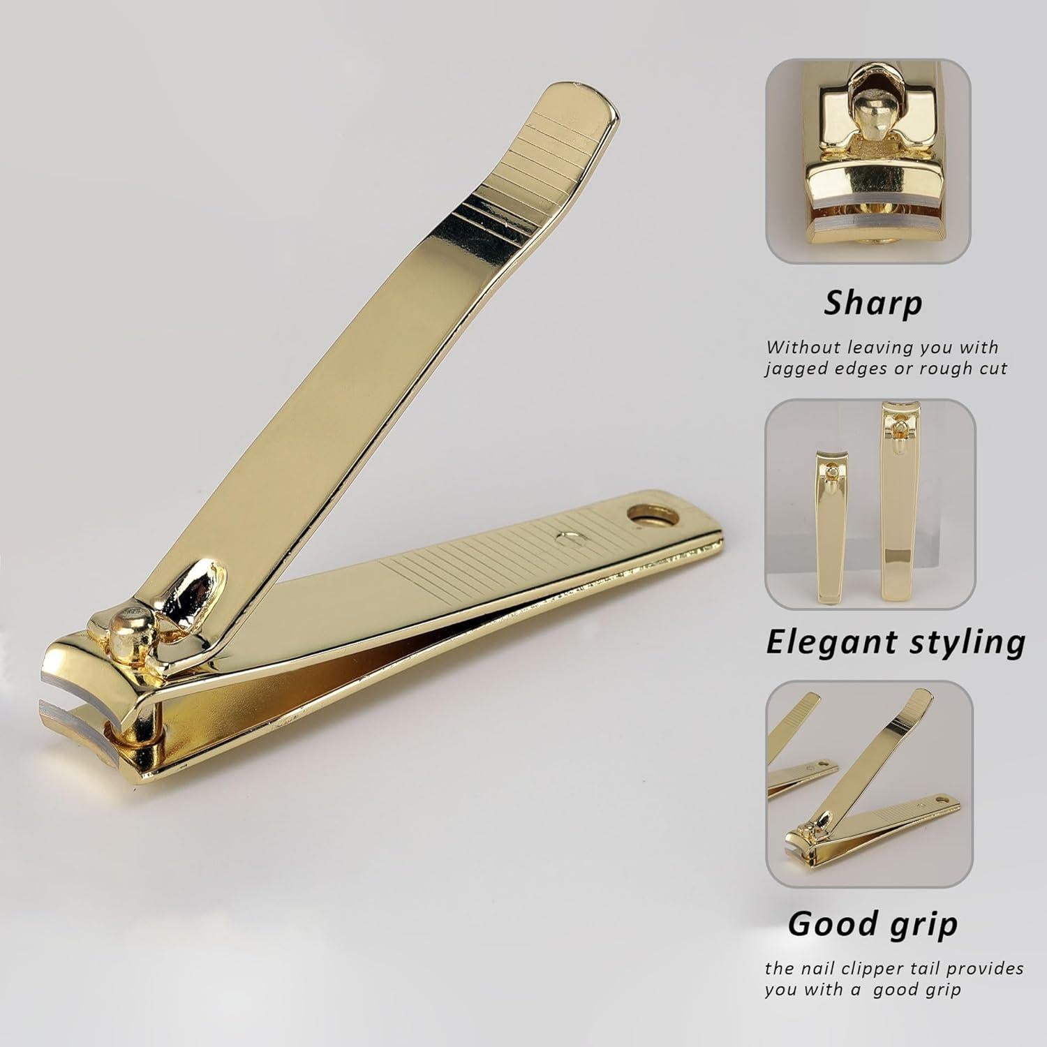 Juego de 2 cortauñas de acero inoxidable Atimier - Regalo navideño