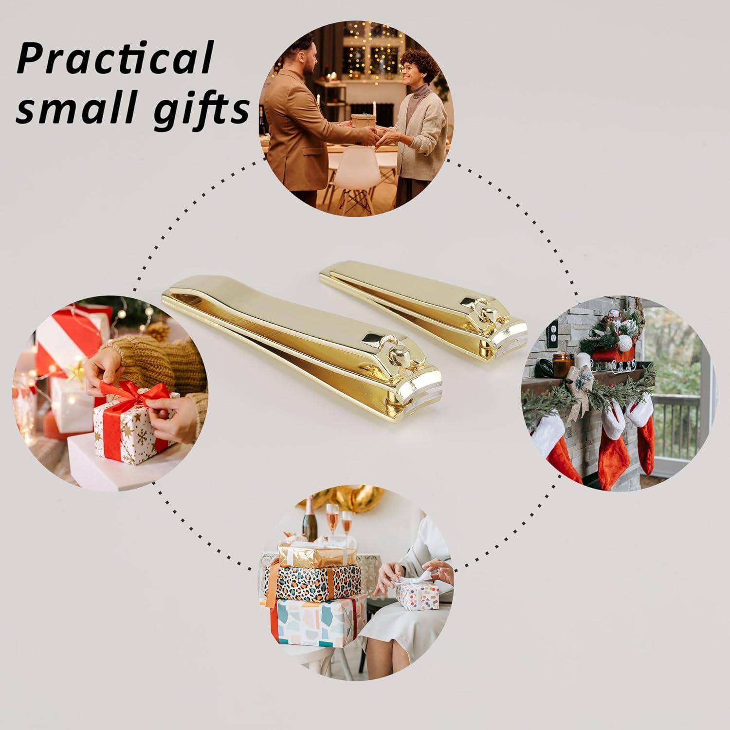 Juego de 2 cortauñas de acero inoxidable Atimier - Regalo navideño