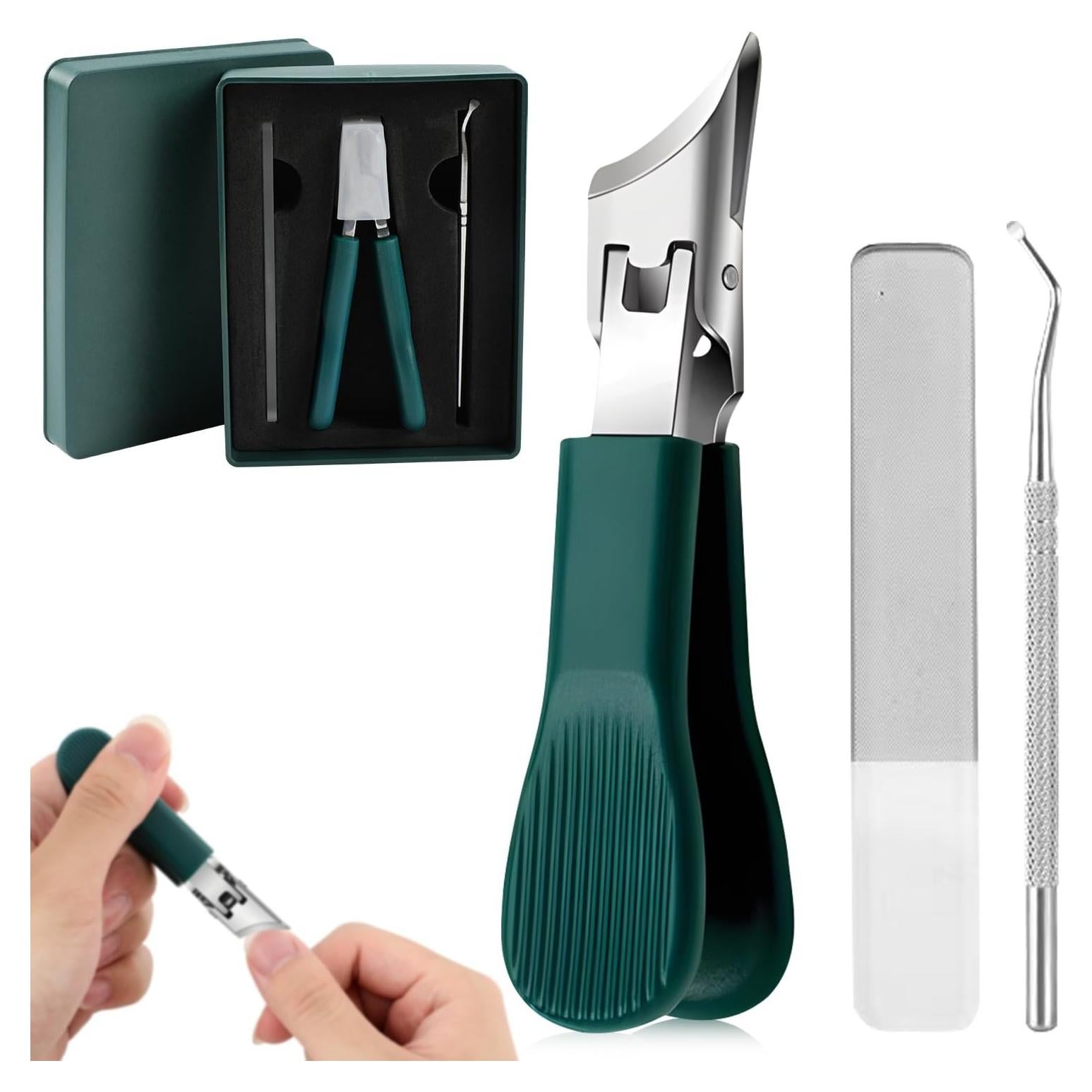 Cortauñas Profesional Gtyuoo Punta de Águila Verde 14.7cm