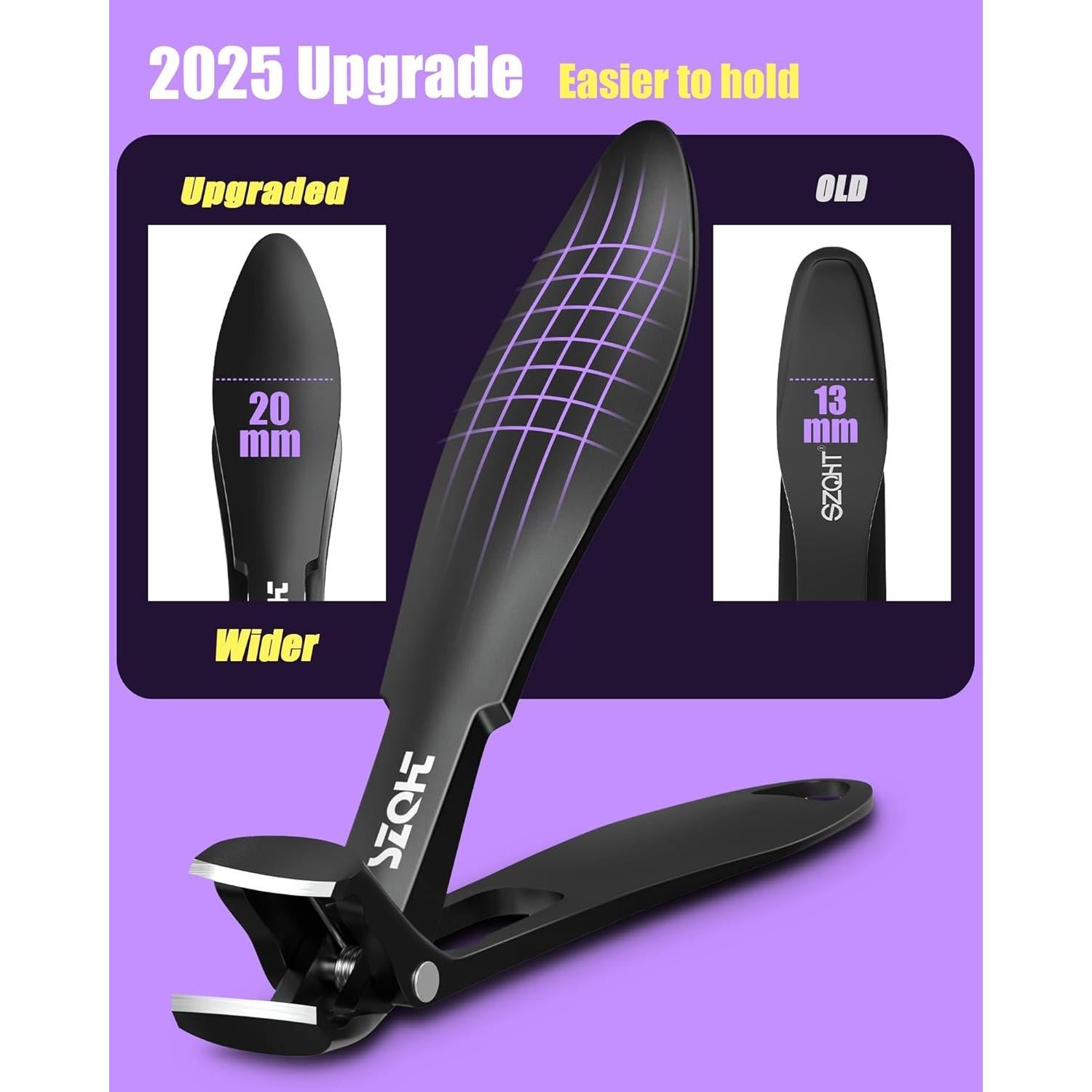 Cortauñas Angulados SZQHT para Uñas Gruesas con Recogedor