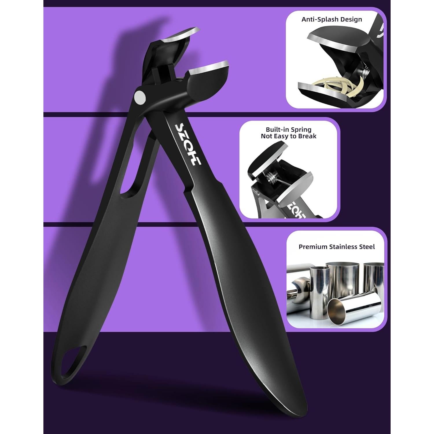 Cortauñas Angulados SZQHT para Uñas Gruesas con Recogedor