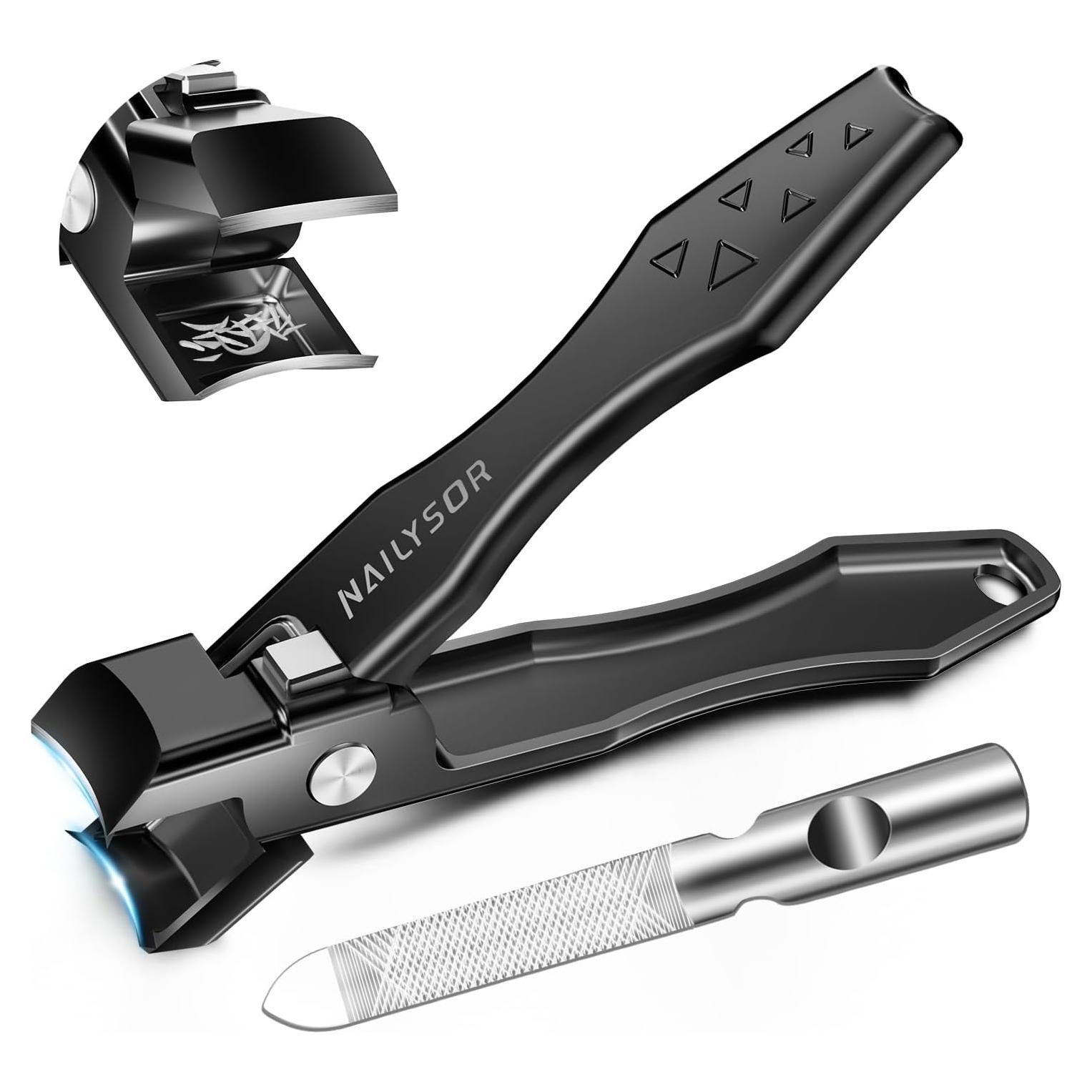 Cortauñas Nailysor para Uñas Gruesas con Recogedor y Bloqueo