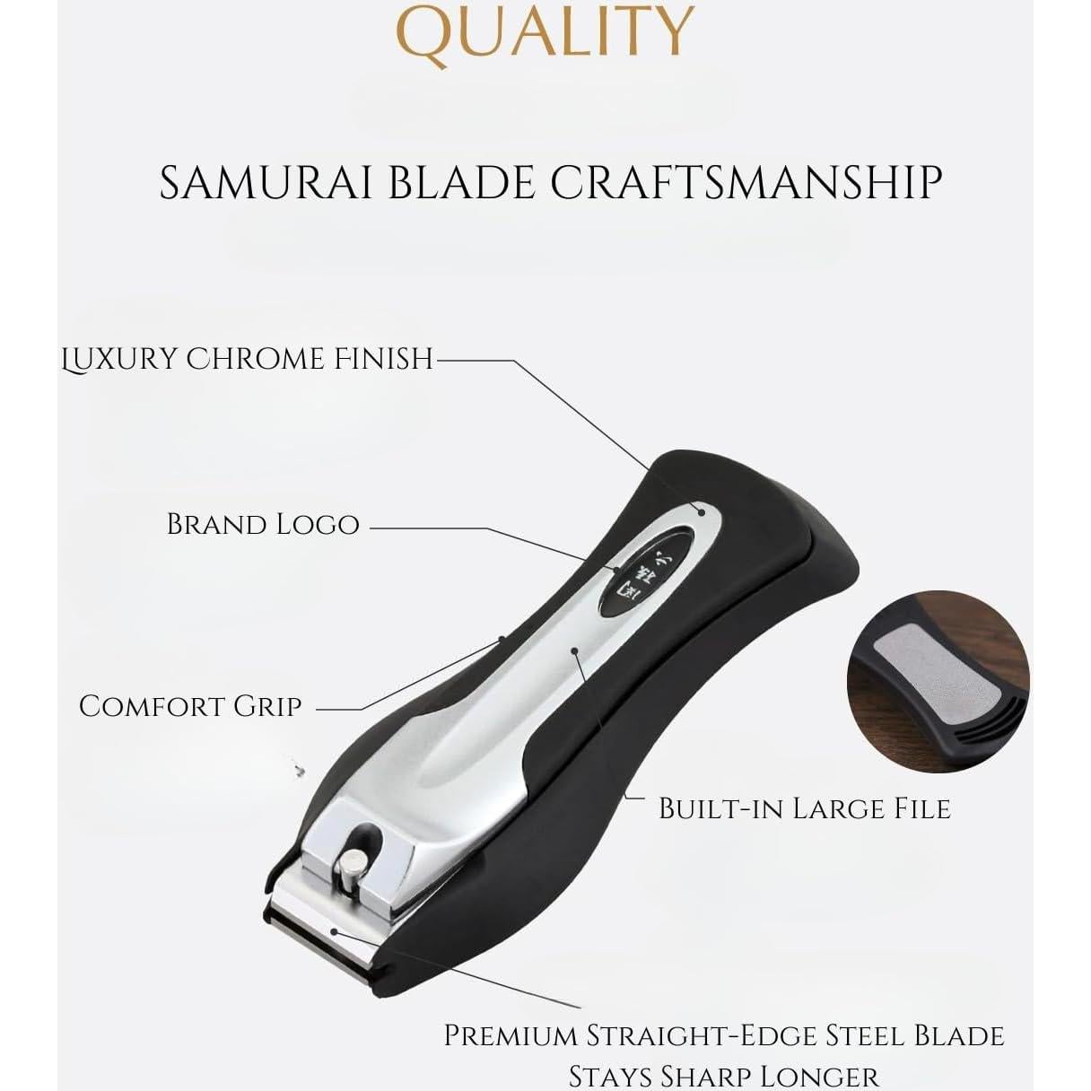 Cortauñas Japonés KAI HC-1801 Acero Inoxidable Grande