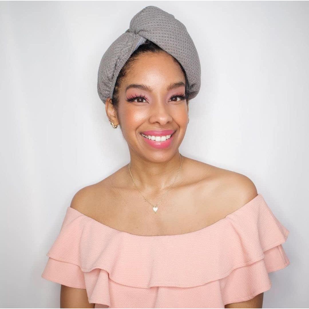 Turbante de Microfibra GIOVANNI Secado Rápido Gris 137x76cm