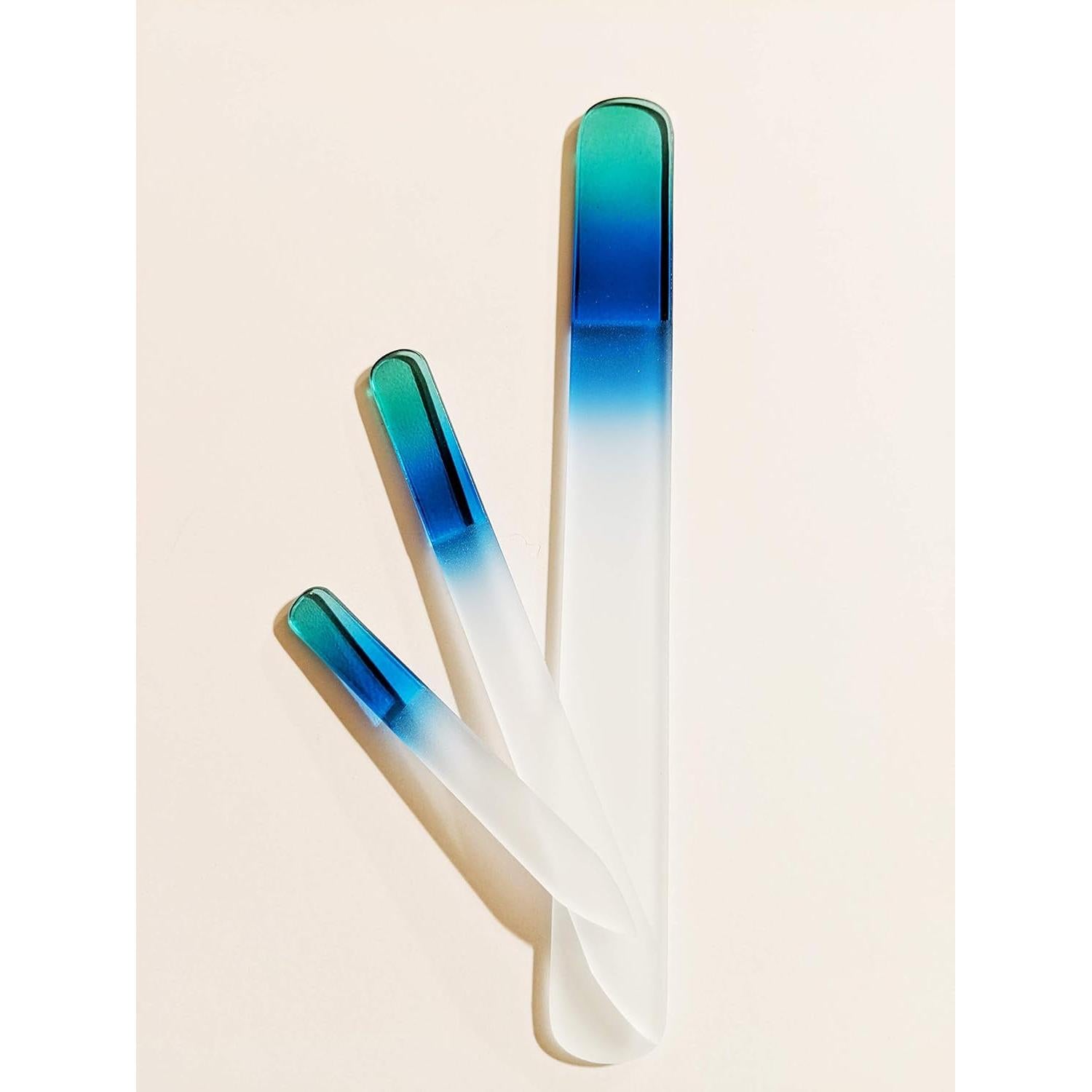 Set de 3 Limadoras de Uñas de Cristal Bywabeé - 8.89 cm, 13.97 cm, 19.05 cm