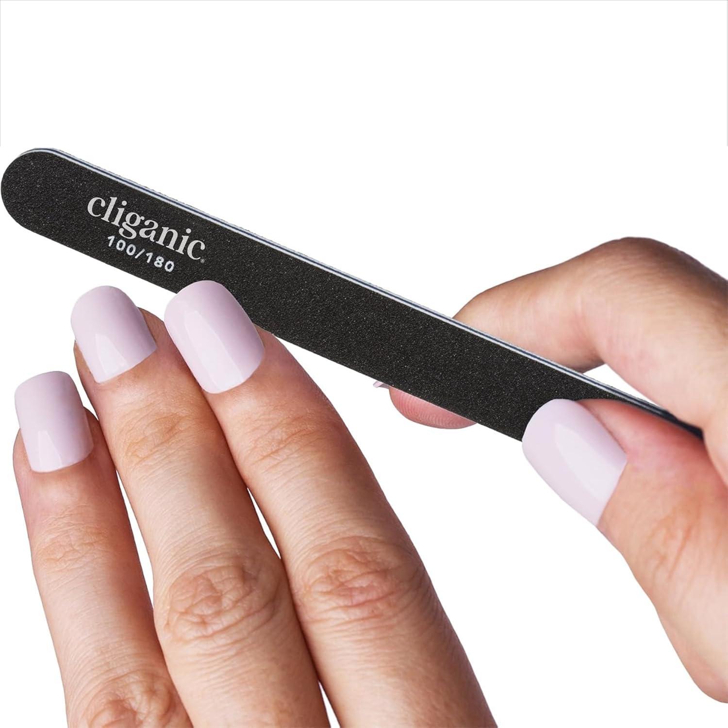 Juego de 12 Limadoras de Uñas Cliganic 180/240 Grano Lavables