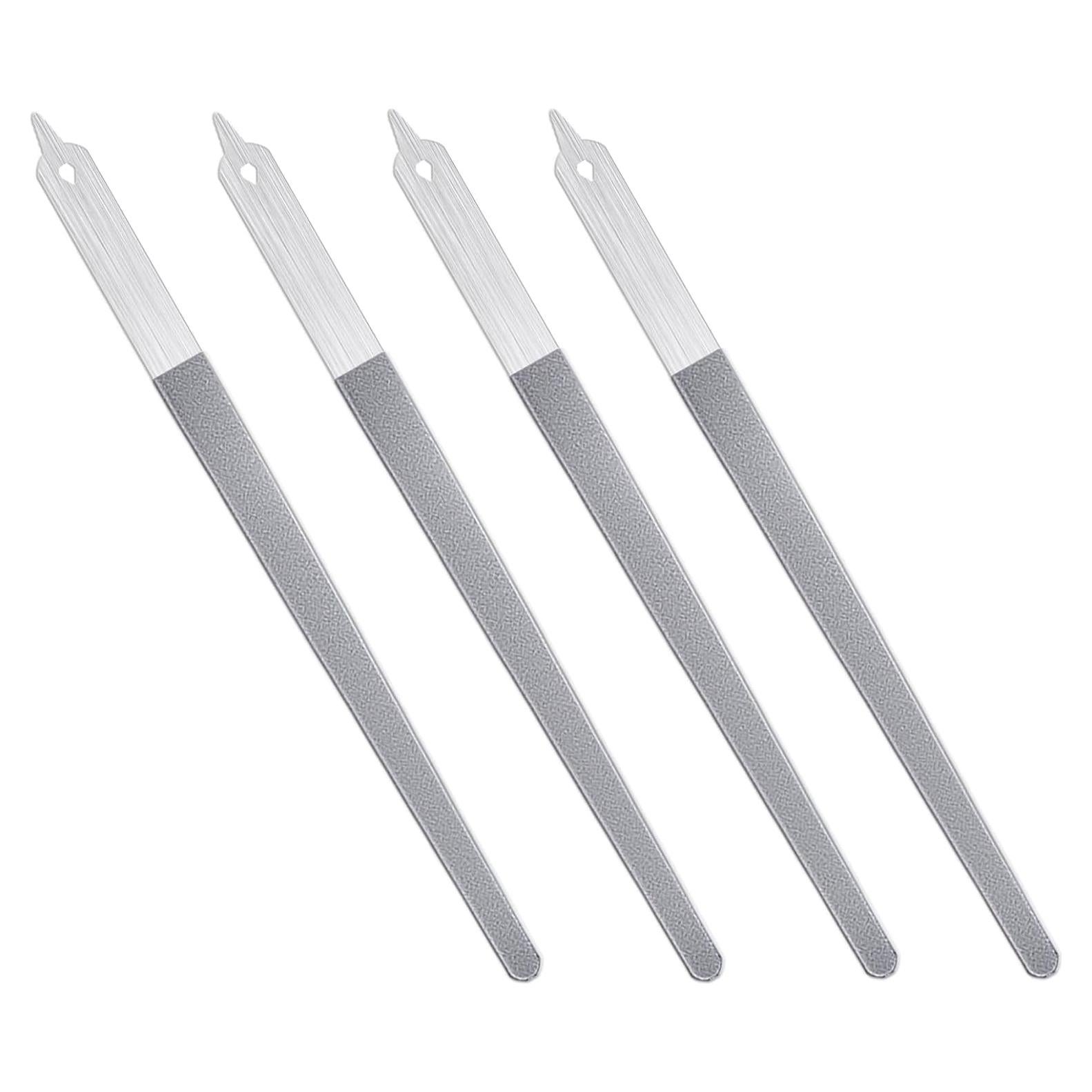 4 Limadoras de Uñas de Acero Inoxidable Bremorou - Pequeñas