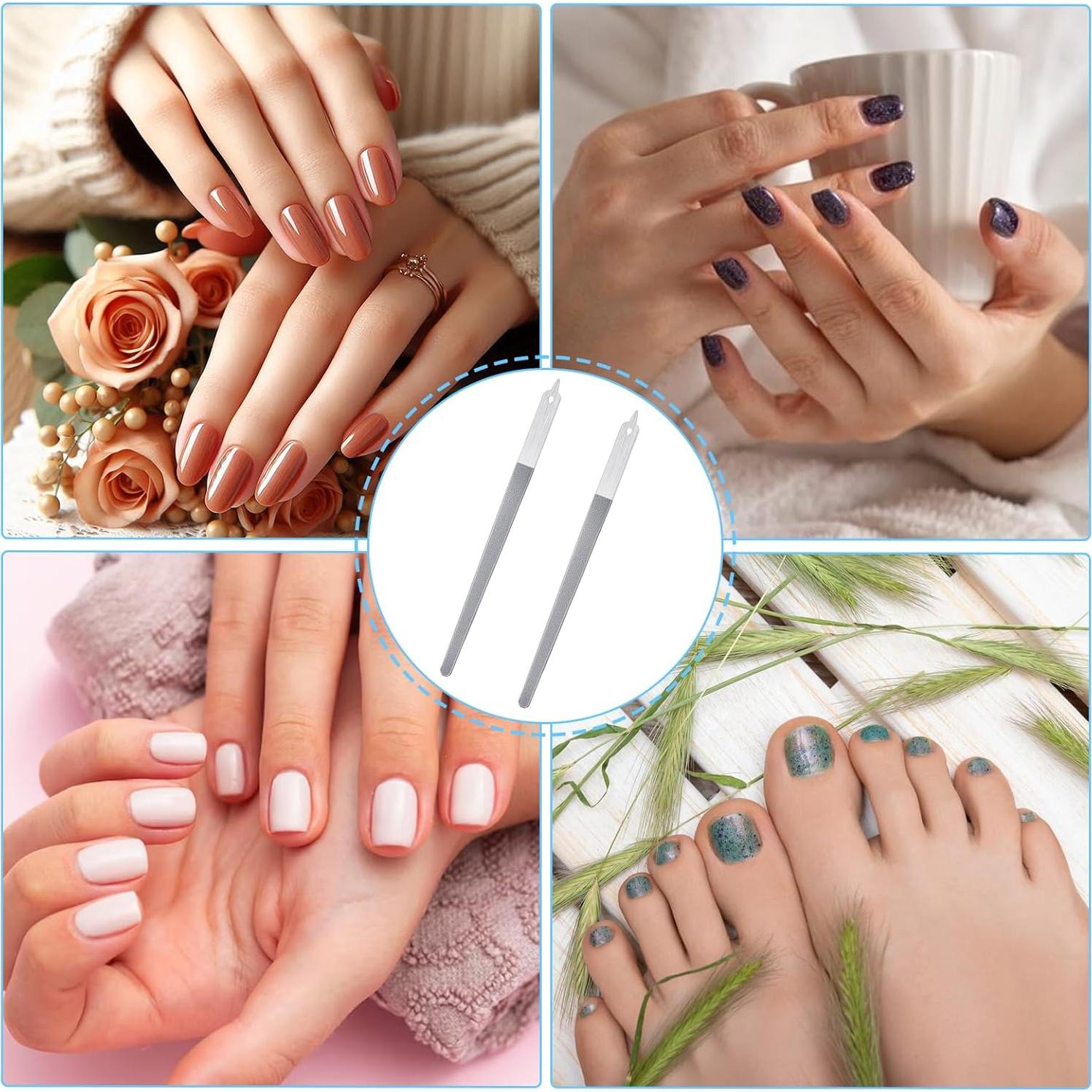 4 Limadoras de Uñas de Acero Inoxidable Bremorou - Pequeñas