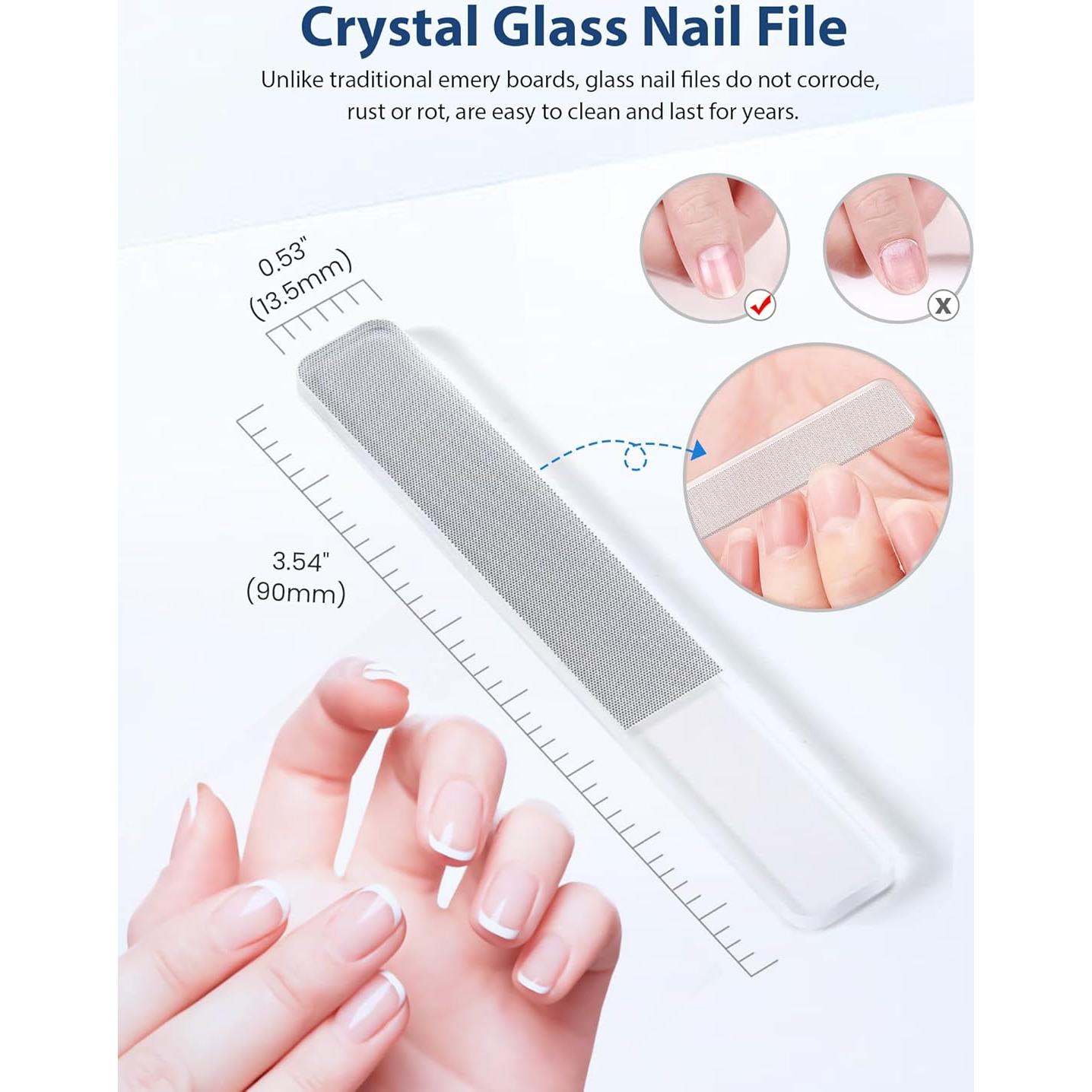 Cortauñas GlamTweeler Anti-Splash Ultra Afilado con Lima Vidrio