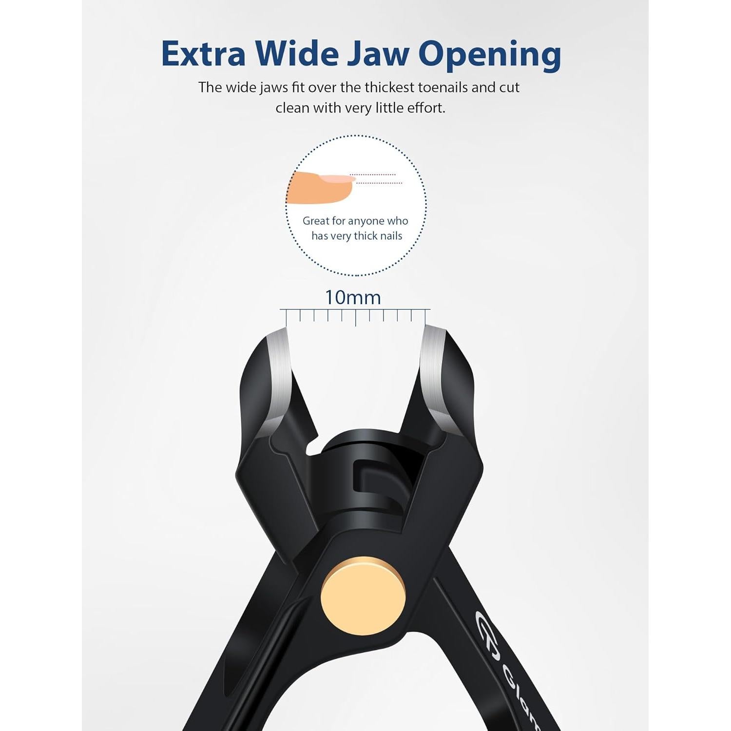 Cortauñas GlamTweeler Anti-Splash Ultra Afilado con Lima Vidrio