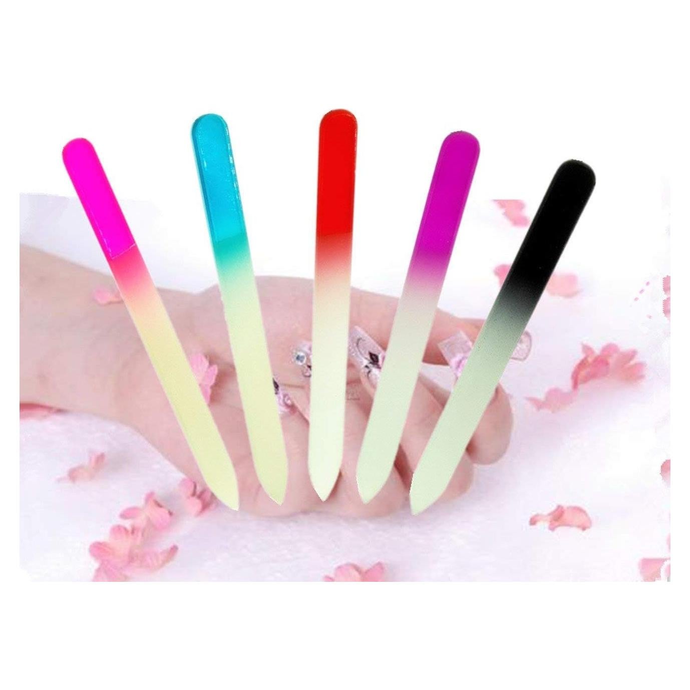 Set de 5 Limadoras de Uñas de Cristal KADS Doble Cara