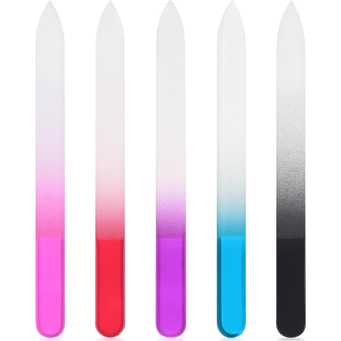 Set de 5 Limadoras de Uñas de Cristal KADS Doble Cara