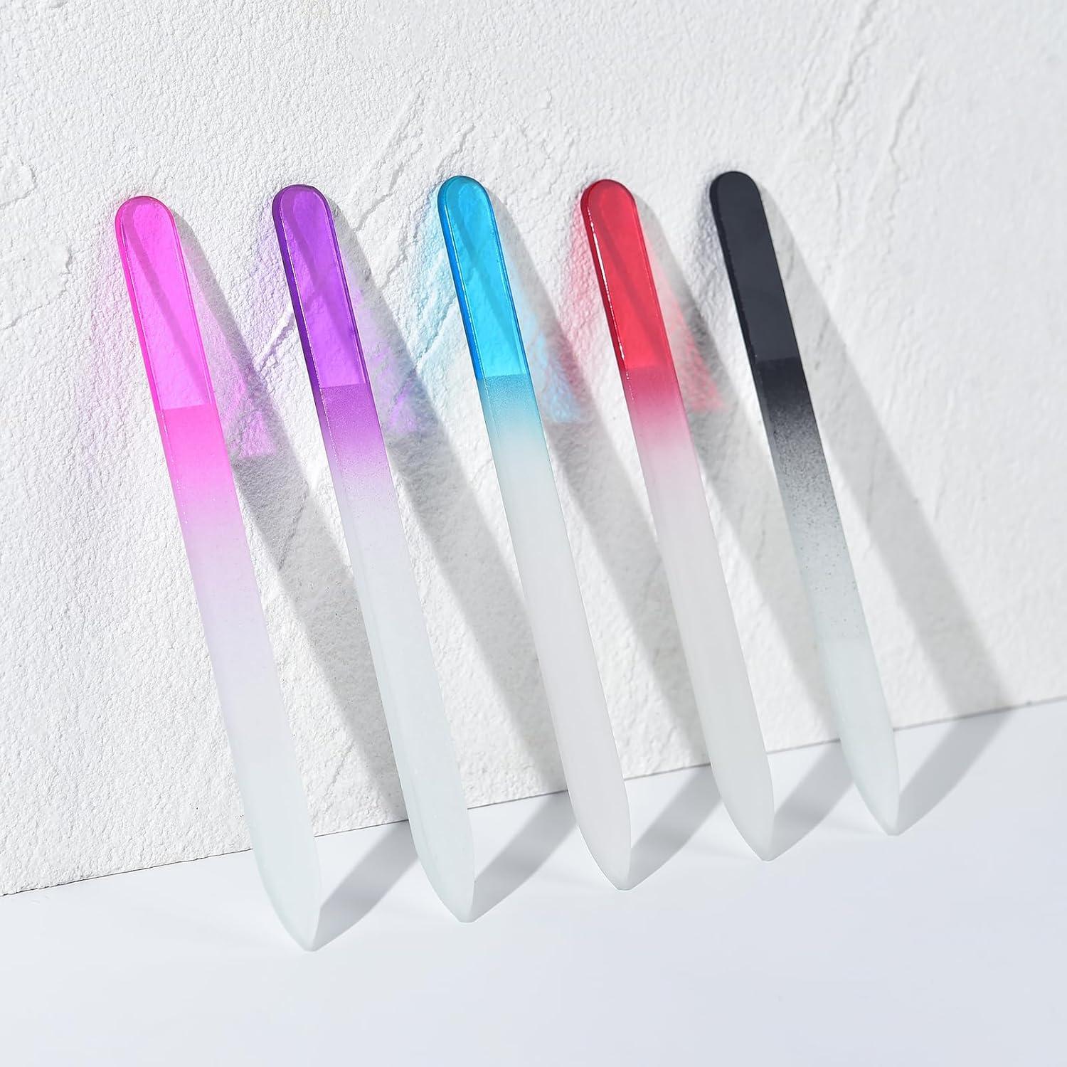 Set de 5 Limadoras de Uñas de Cristal KADS Doble Cara