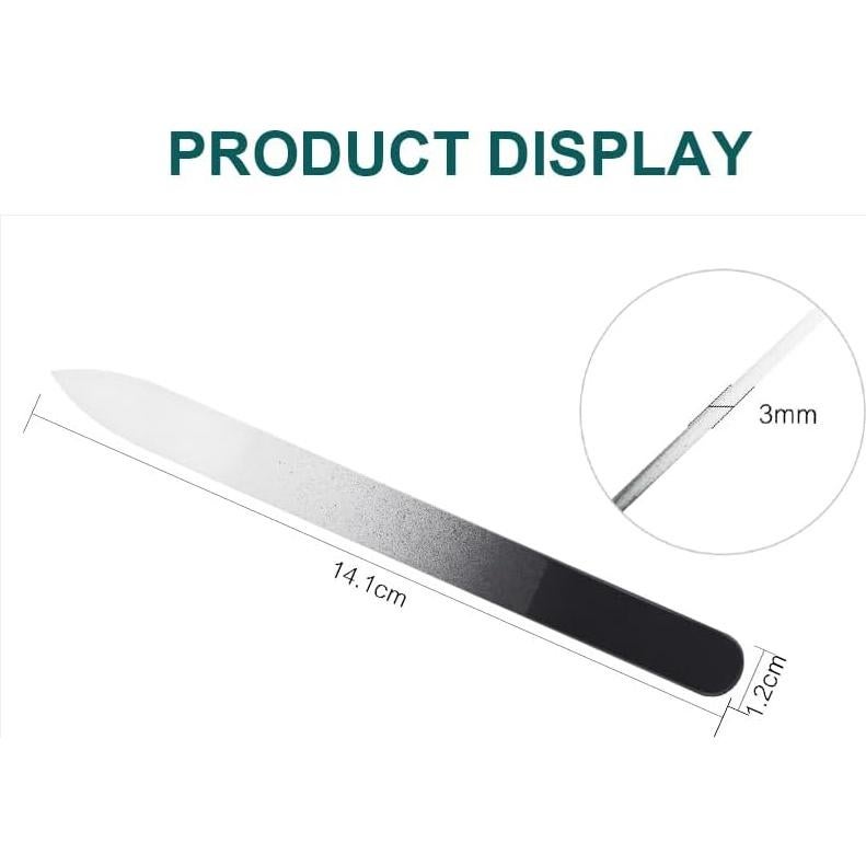 Set de 5 Limadoras de Uñas de Cristal KADS Doble Cara