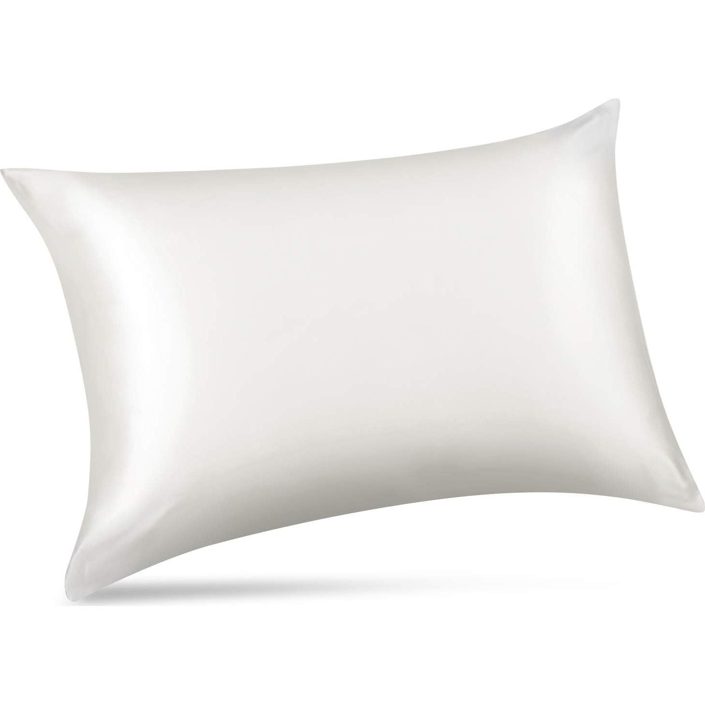 Funda de Almohada de Seda ALASKA BEAR Queen 100% Morera Blanca