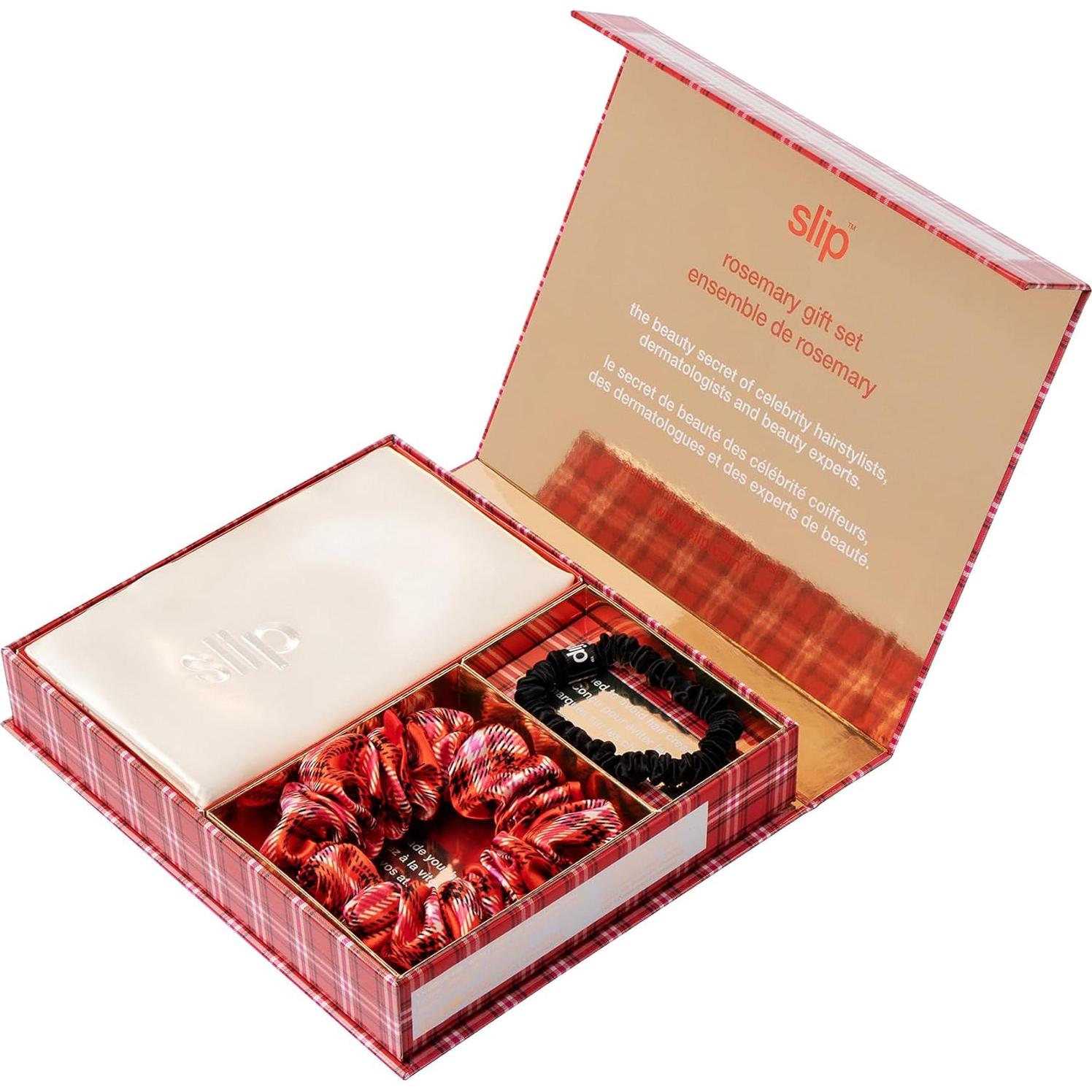 Funda de Almohada de Seda Pura Slip + Scrunchies - Set Vacaciones