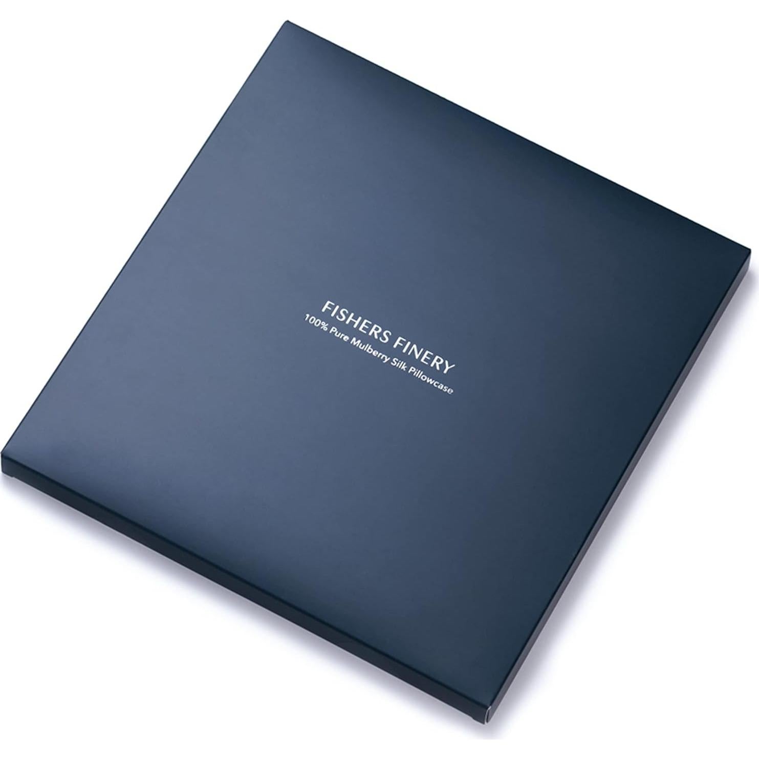 Funda de Almohada de Seda 100% Pura Fishers Finery 25mm Blanca