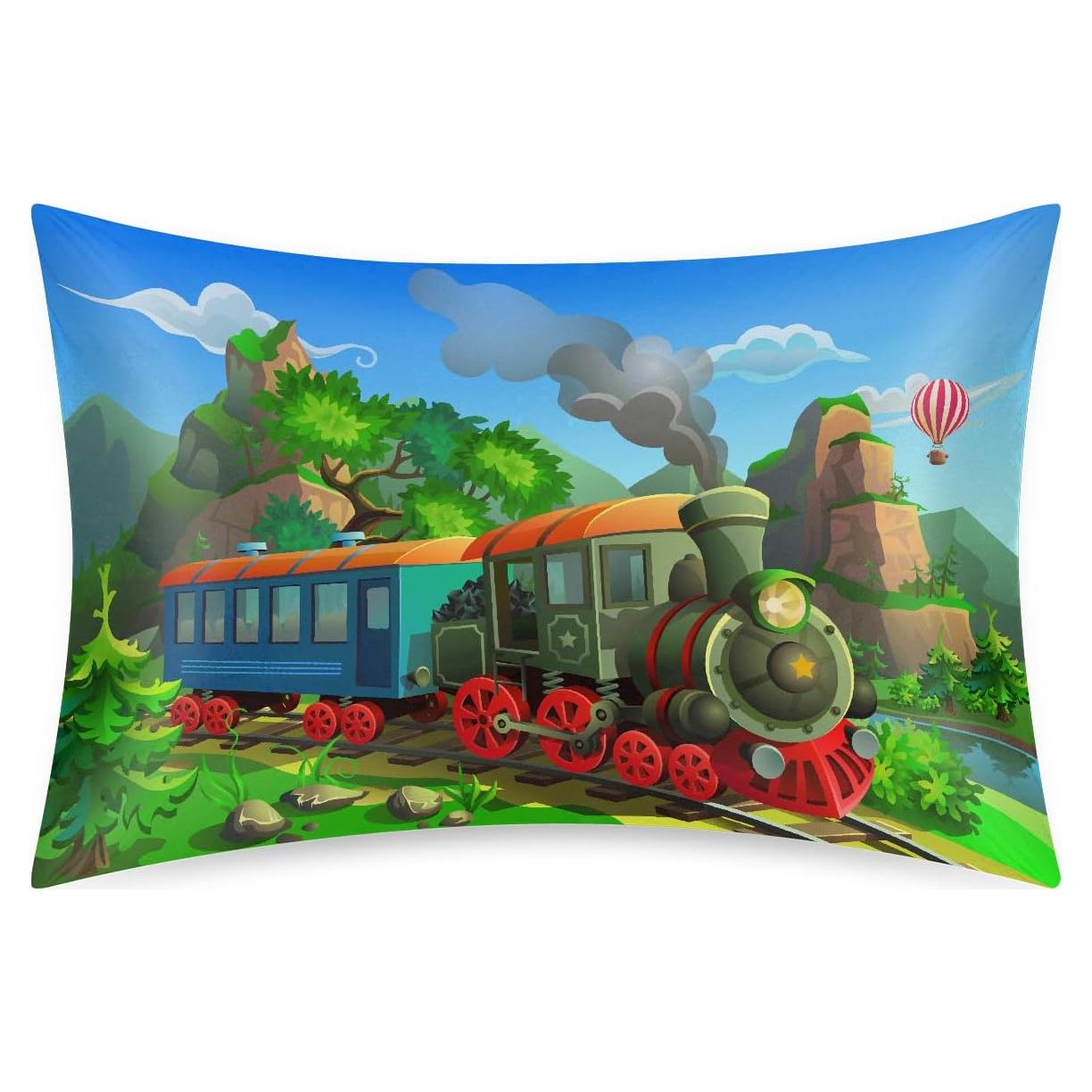 Funda de Almohada de Satén GzLeyigou Colorido 76.2x50.8 cm