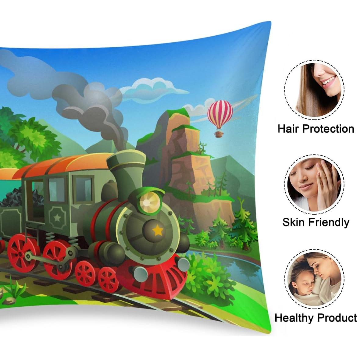 Funda de Almohada de Satén GzLeyigou Colorido 76.2x50.8 cm