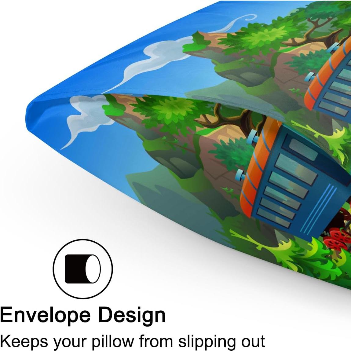 Funda de Almohada de Satén GzLeyigou Colorido 76.2x50.8 cm