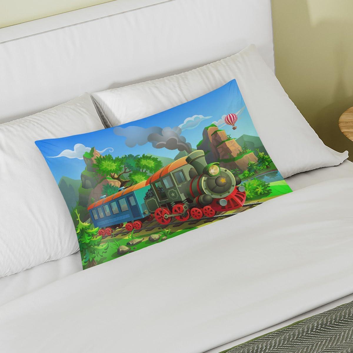 Funda de Almohada de Satén GzLeyigou Colorido 76.2x50.8 cm