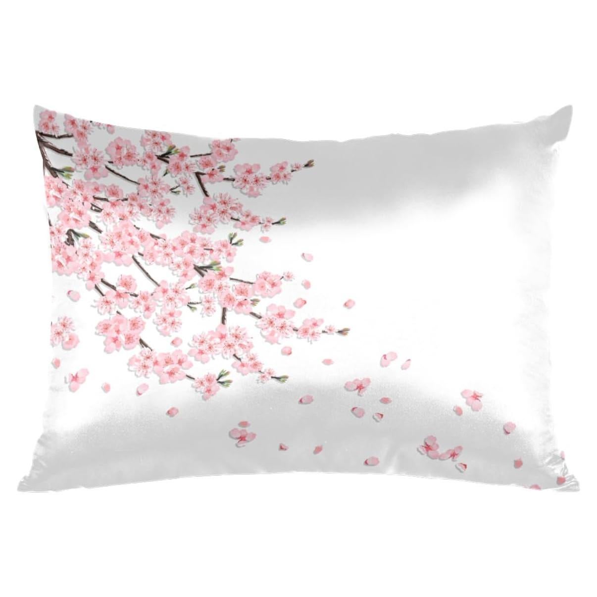 Funda de Almohada King Satén Floral Japonesa Pardick 100% Poliester
