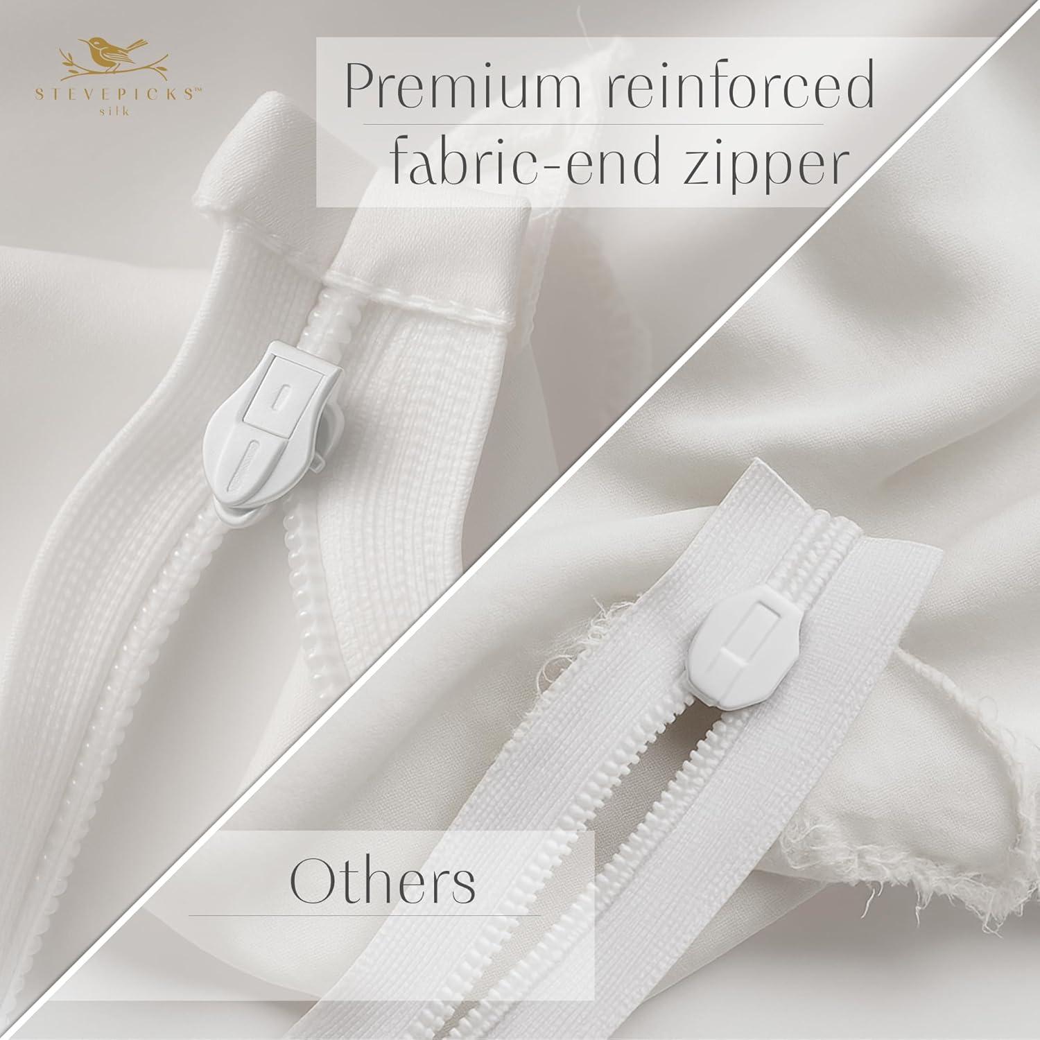 Funda de Almohada de Seda 100% Morera Stevepicks 20x66 cm